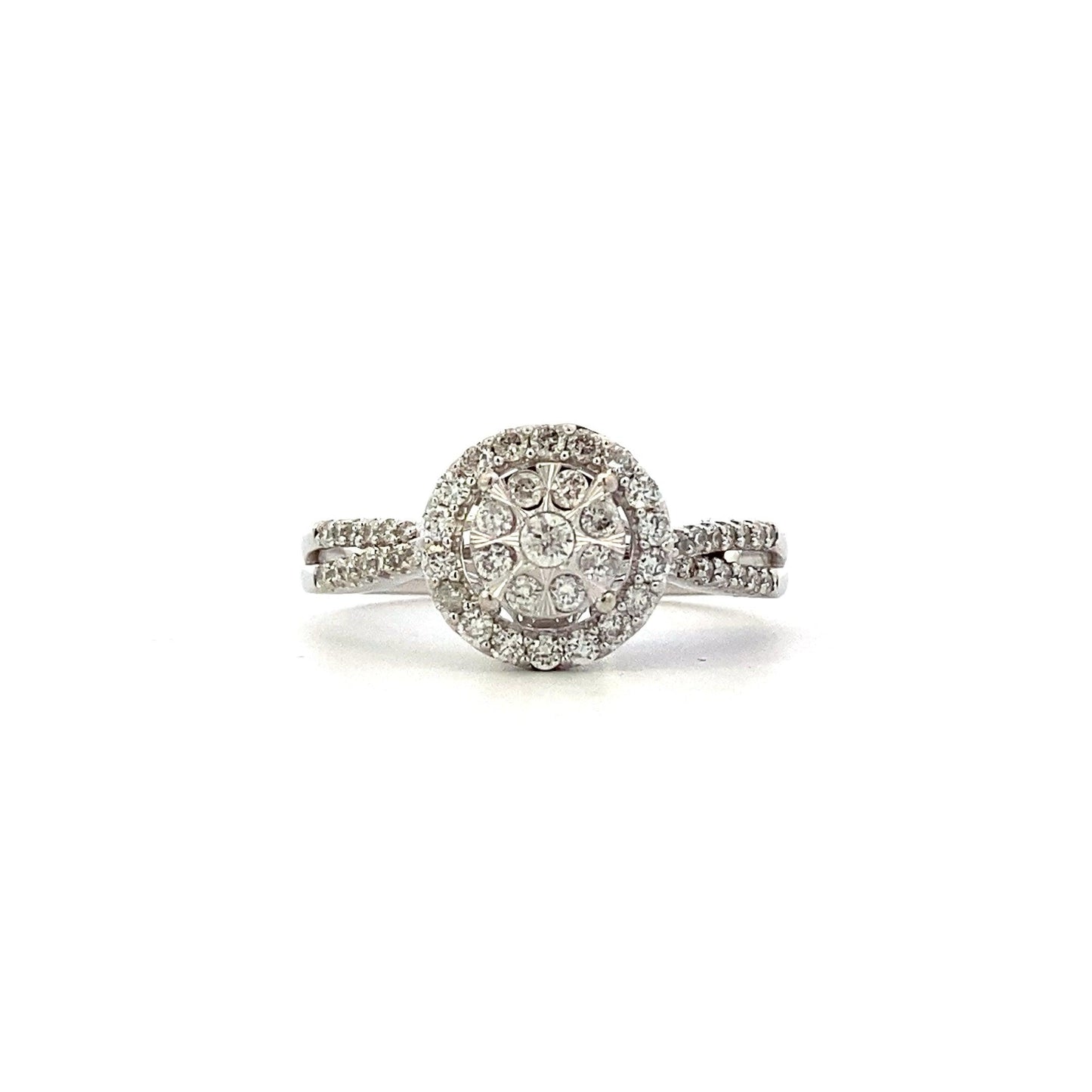 10K White Gold Women's Diamond Ring - 0.42ct - ipawnishop.com