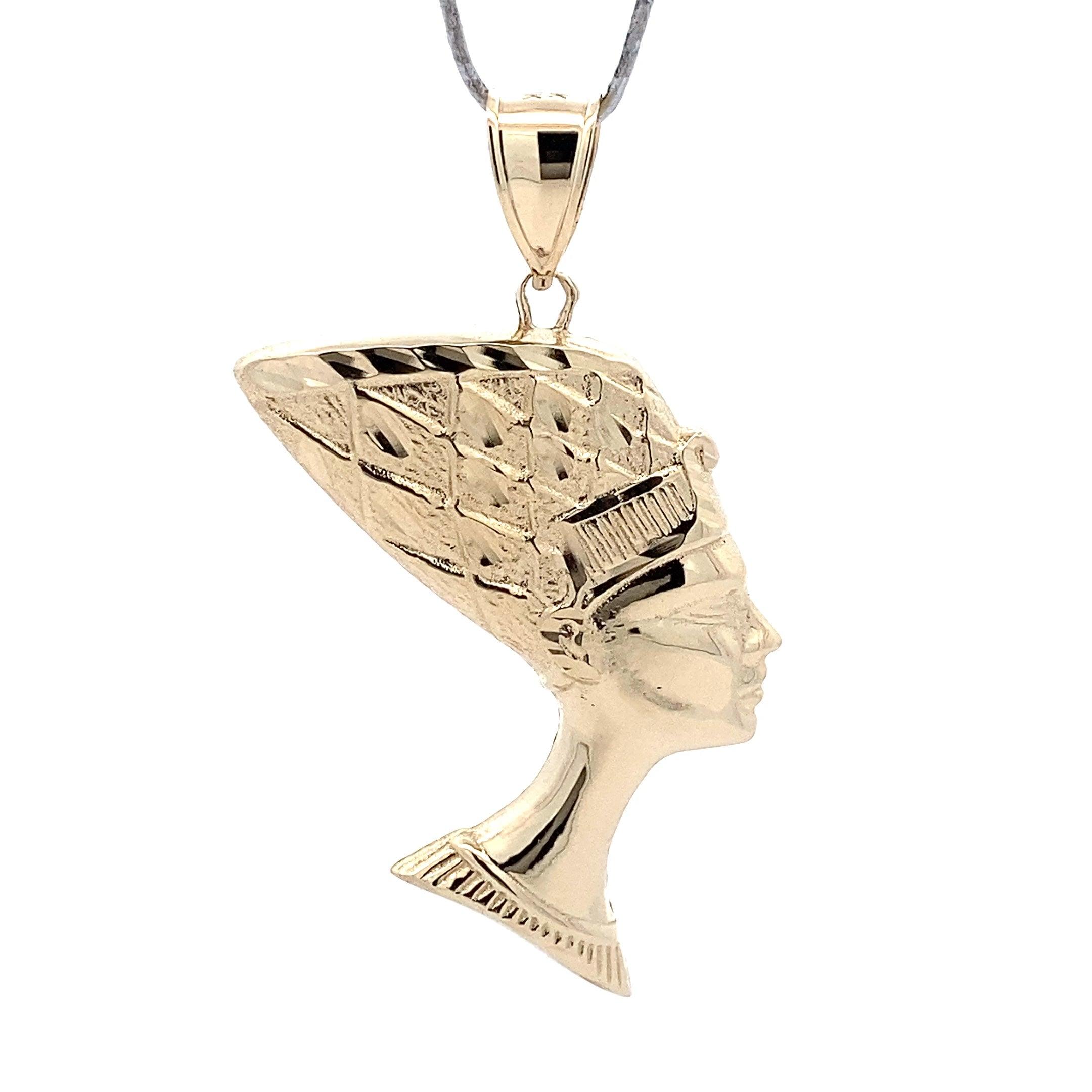 10K Yellow Gold Nefertiti Pendant - ipawnishop.com