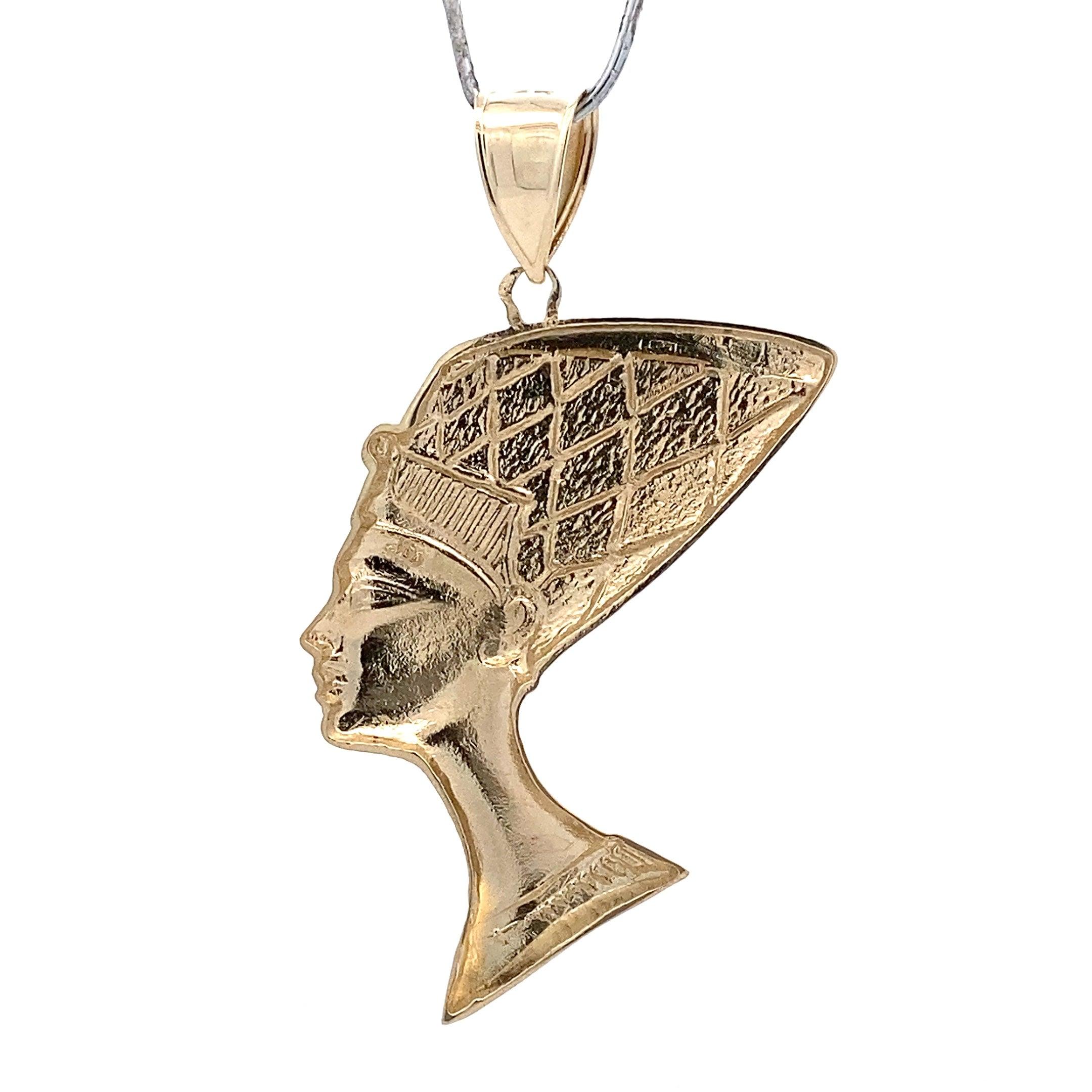 10K Yellow Gold Nefertiti Pendant - ipawnishop.com