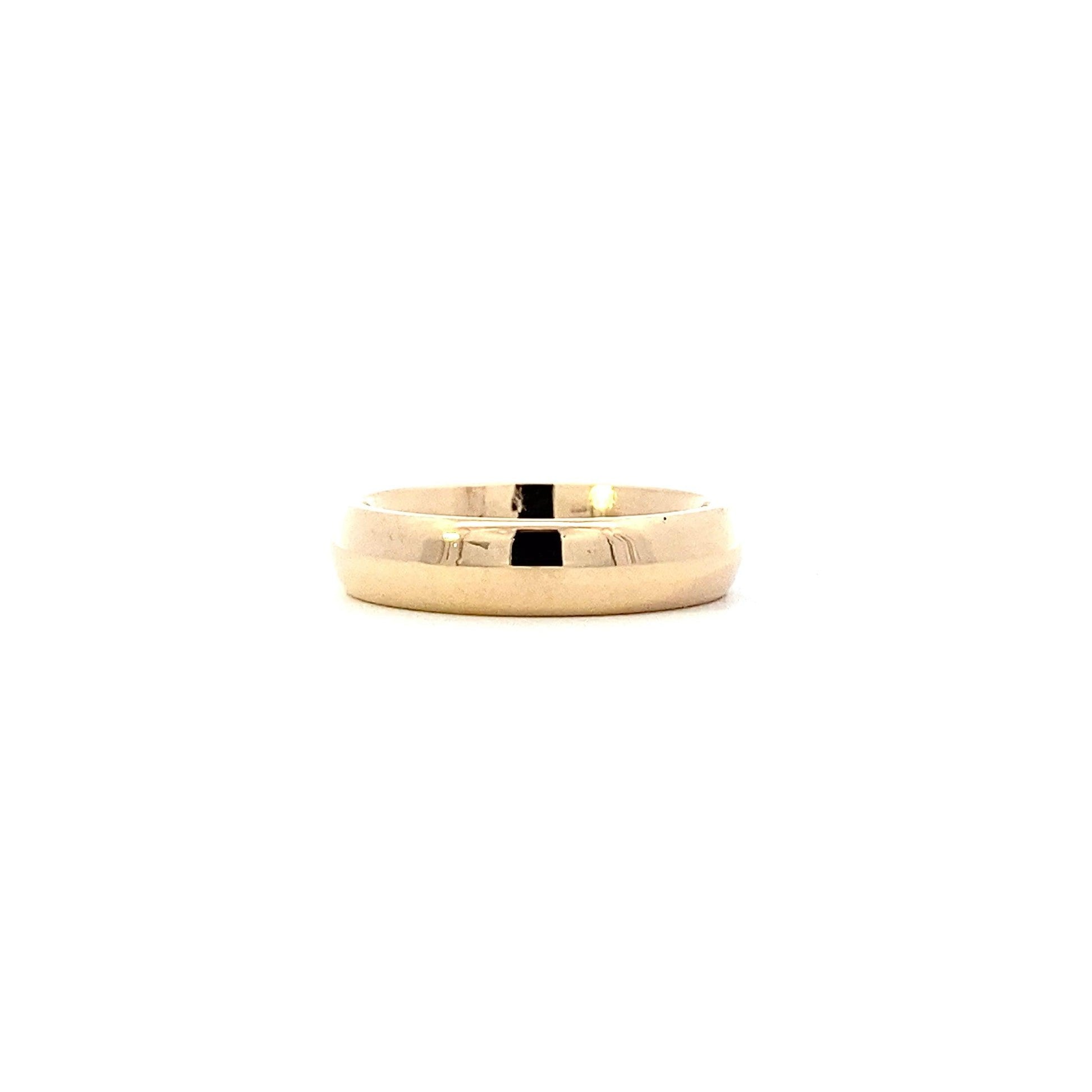 14K Yellow Gold 4MM Solid Band Ring - ipawnishop.com