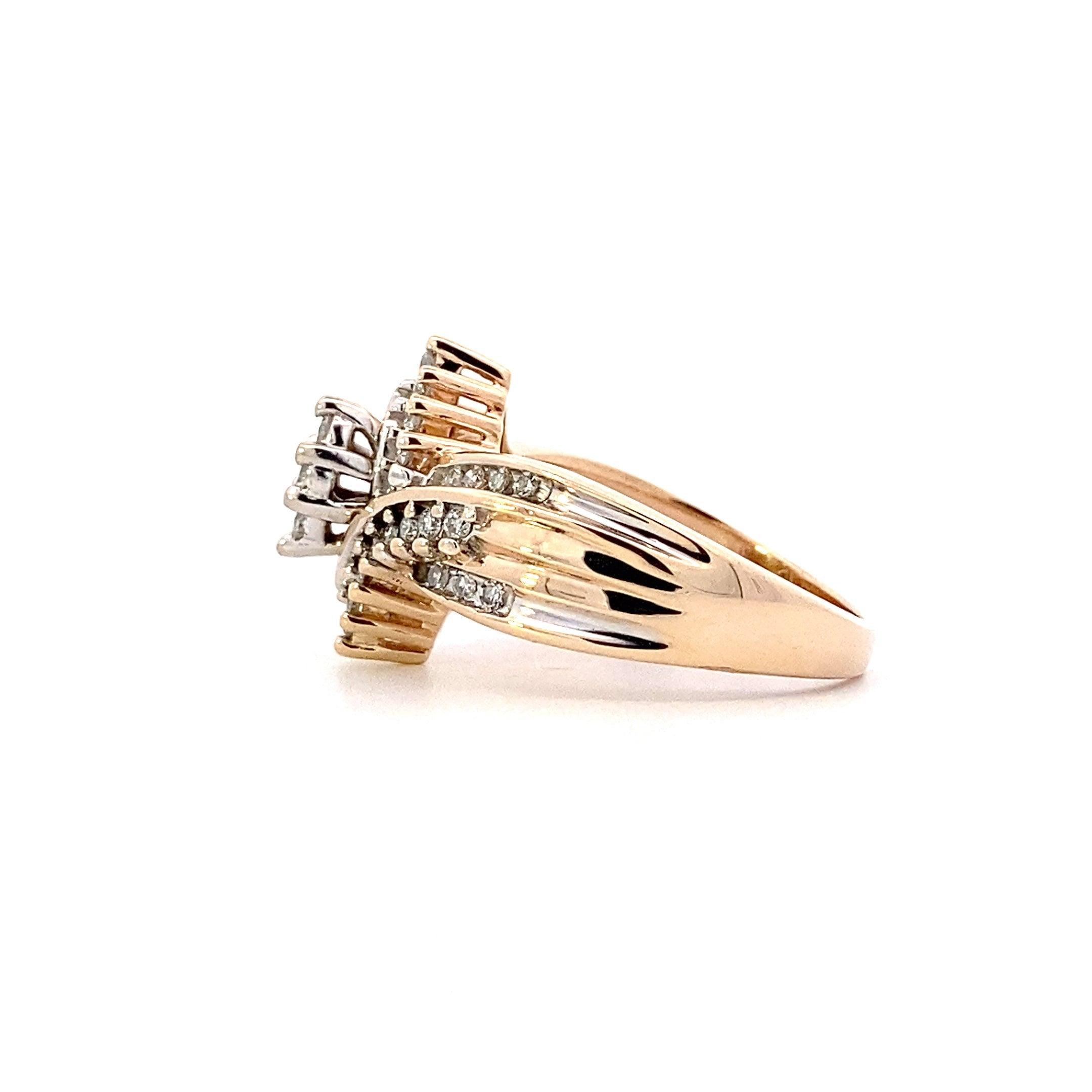 14K Yellow Gold Women's Diamond Ring - 0.54ct - ipawnishop.com