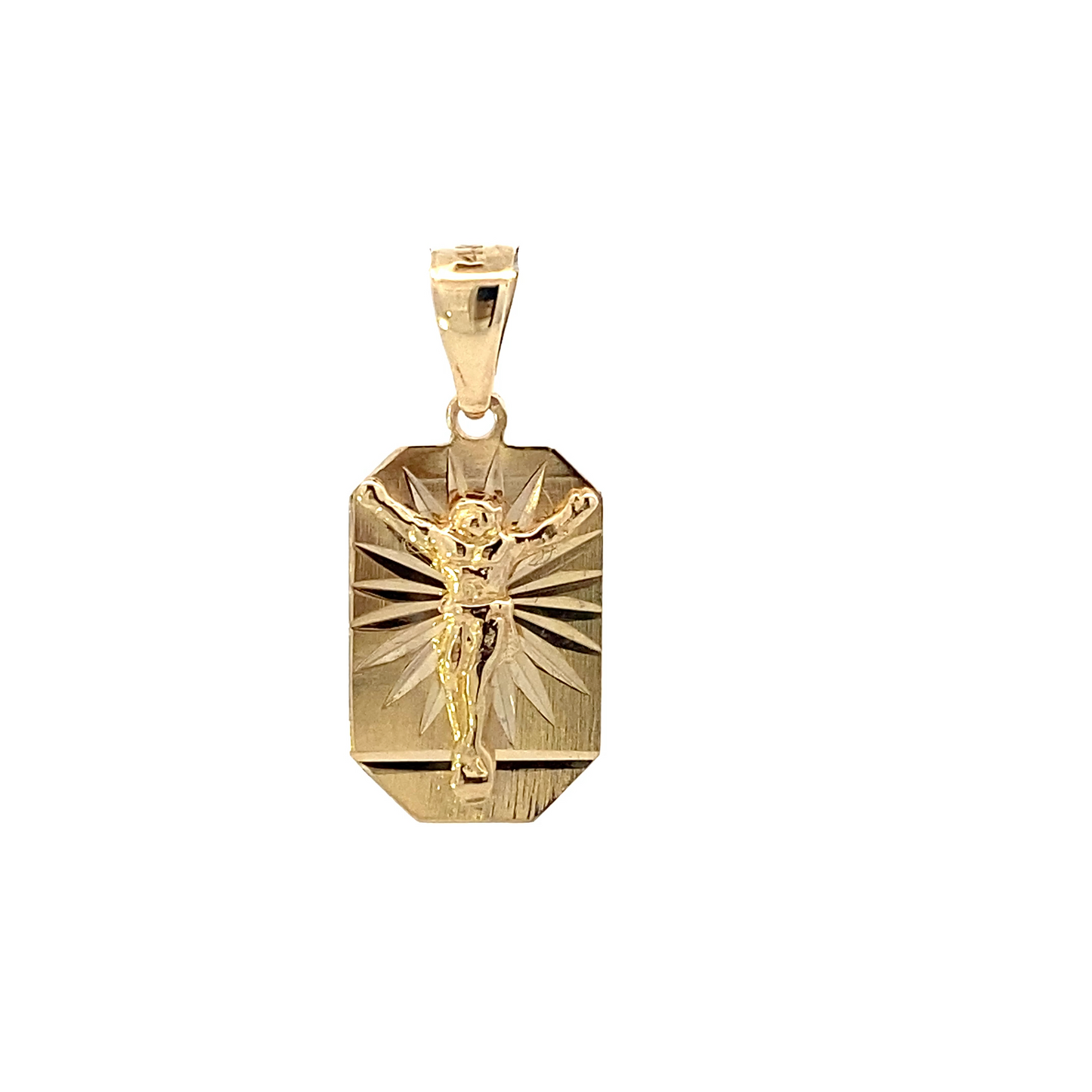 14K Yellow Gold Religious Pendant