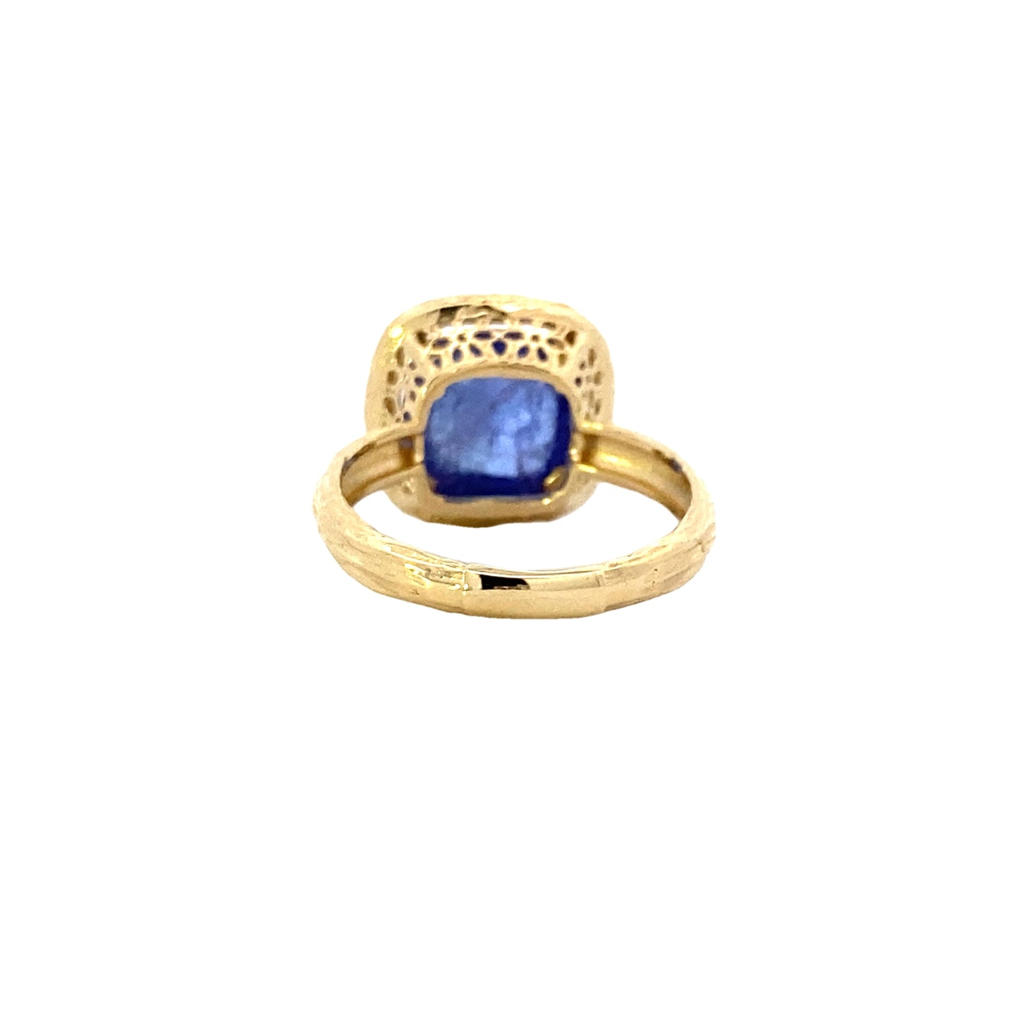 14K Yellow Gold Periwinkle Tanzanite Ring