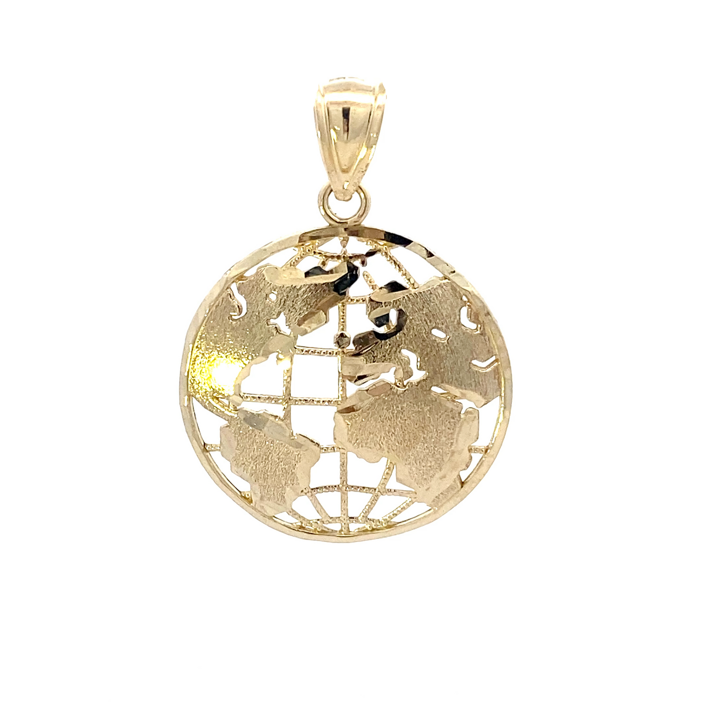 10K Yellow Gold Globe Pendant