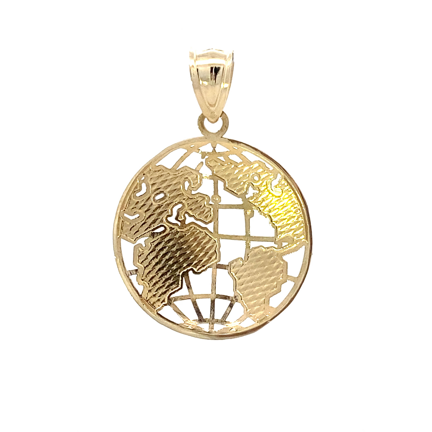 10K Yellow Gold Globe Pendant