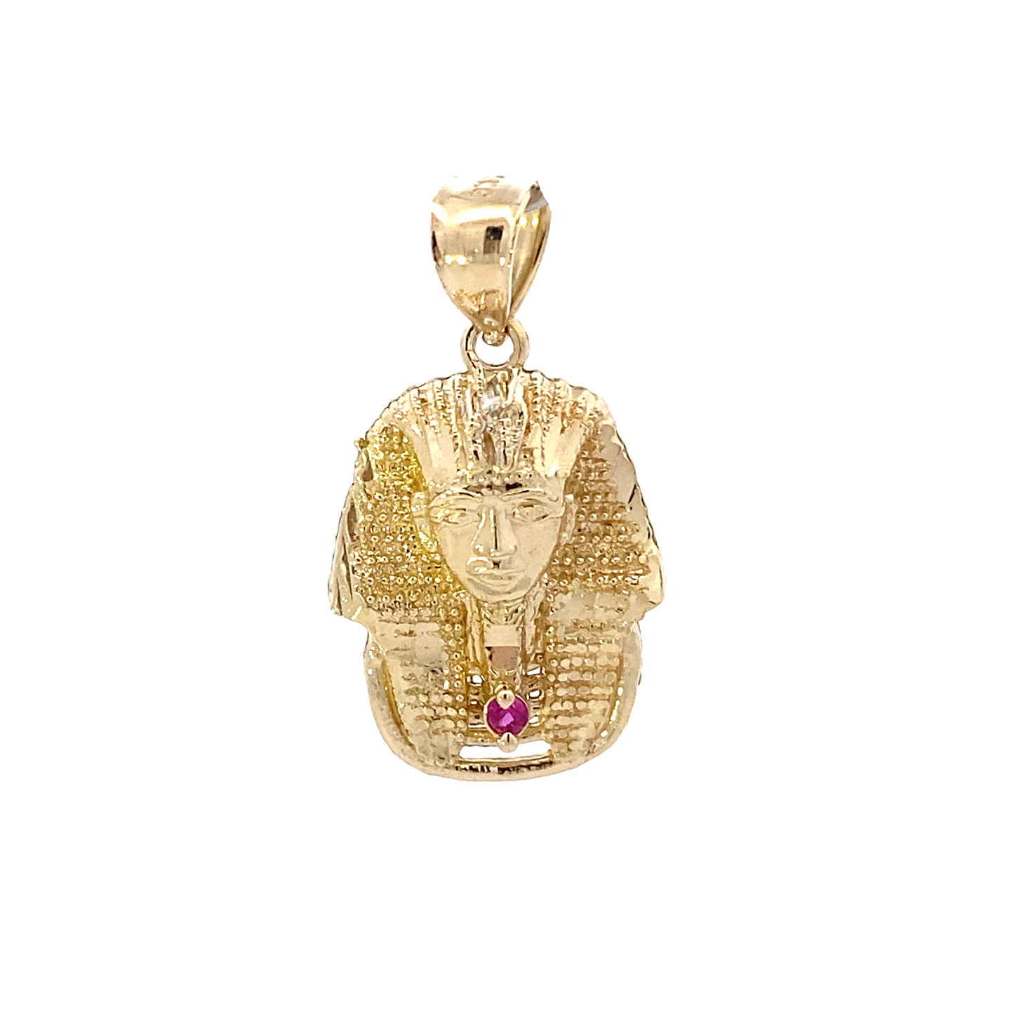 10K Yellow Gold Ruby Pharaoh Pendant