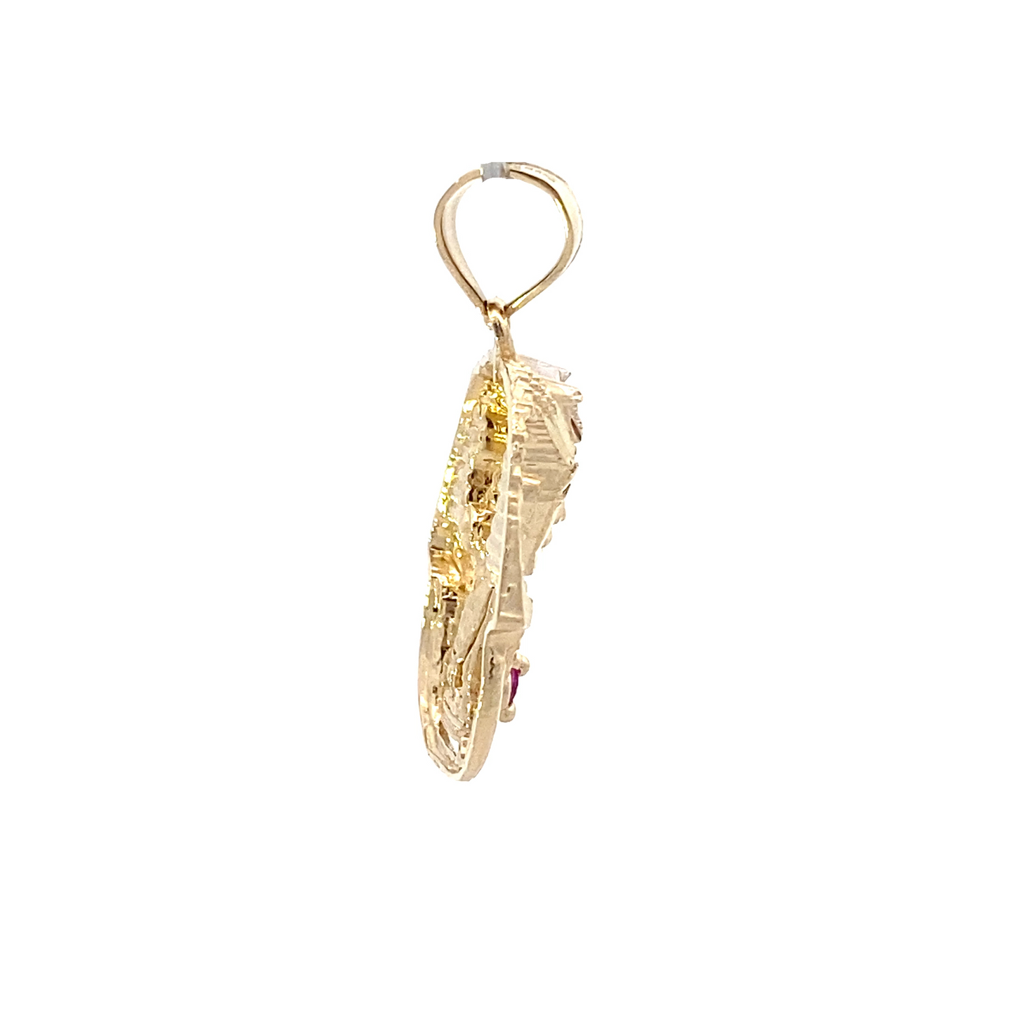 10K Yellow Gold Ruby Pharaoh Pendant