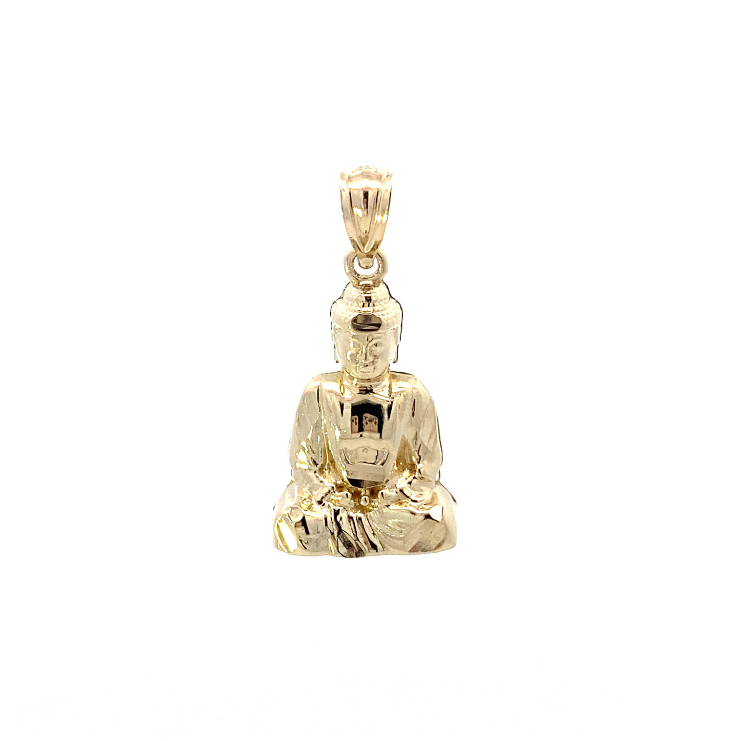 10K Yellow Gold Buddha Pendant