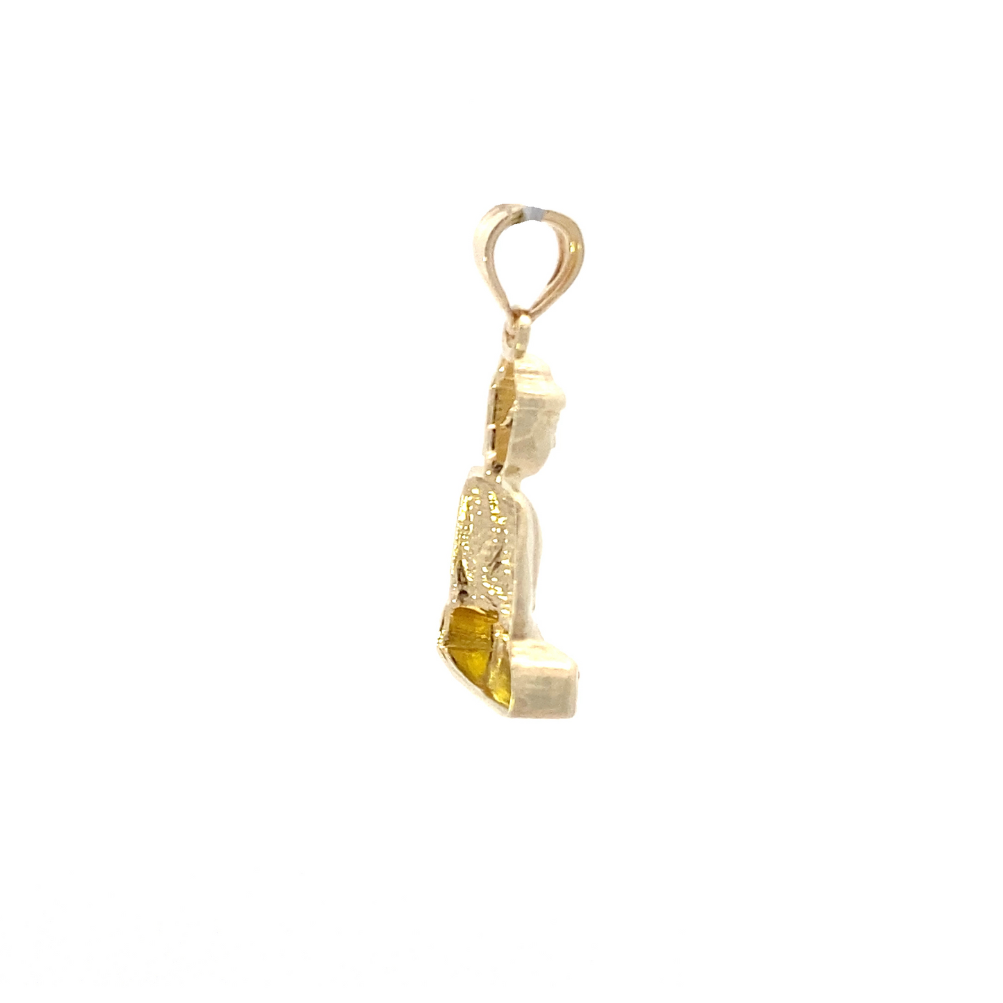 10K Yellow Gold Buddha Pendant