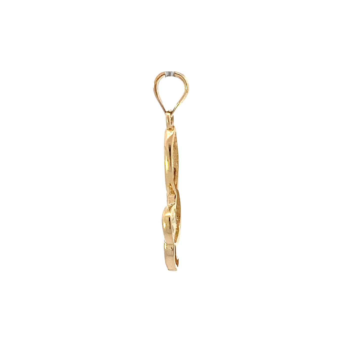 14K Yellow Gold DC Music Note Pendant