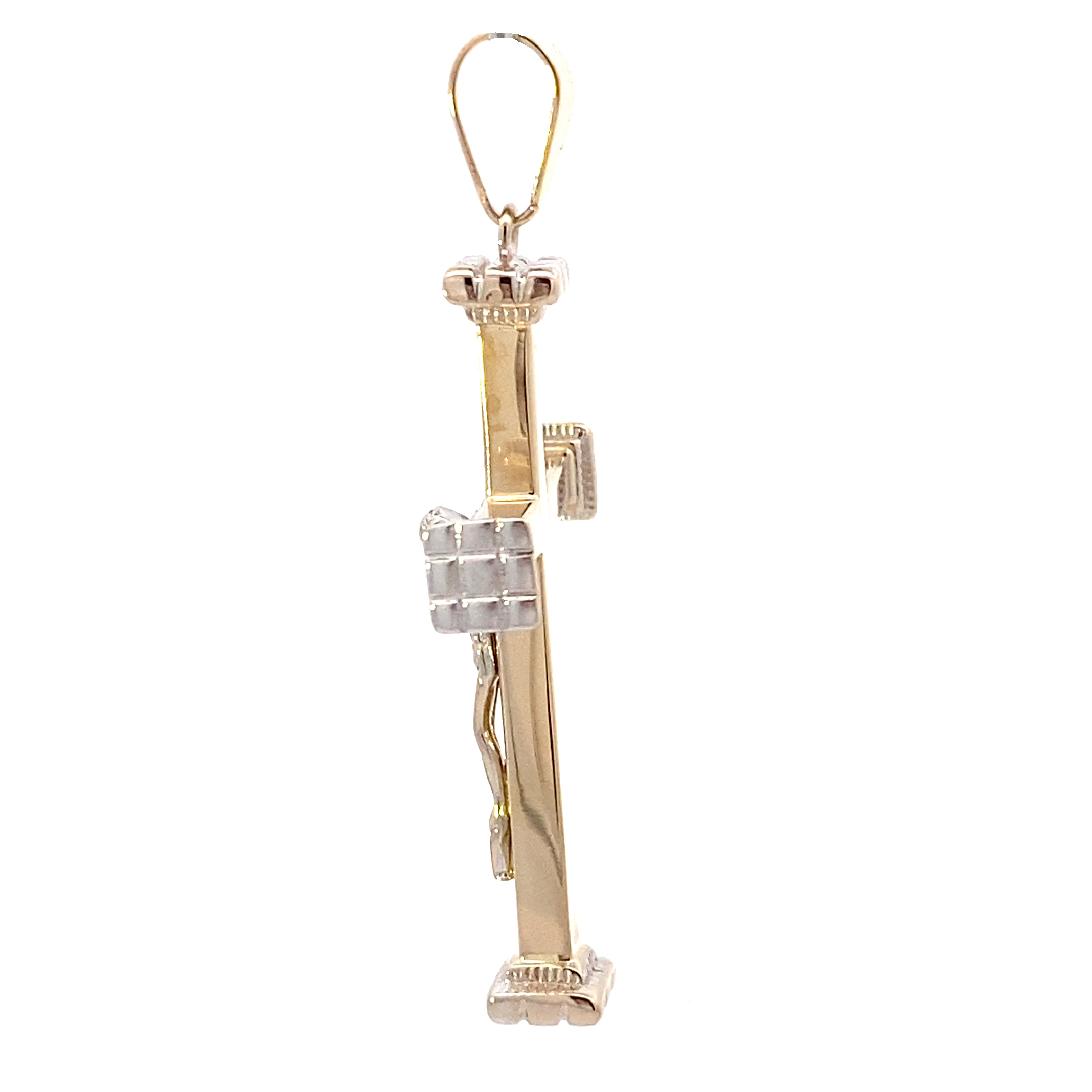 14K Yellow Gold DC Crucifix Pendant