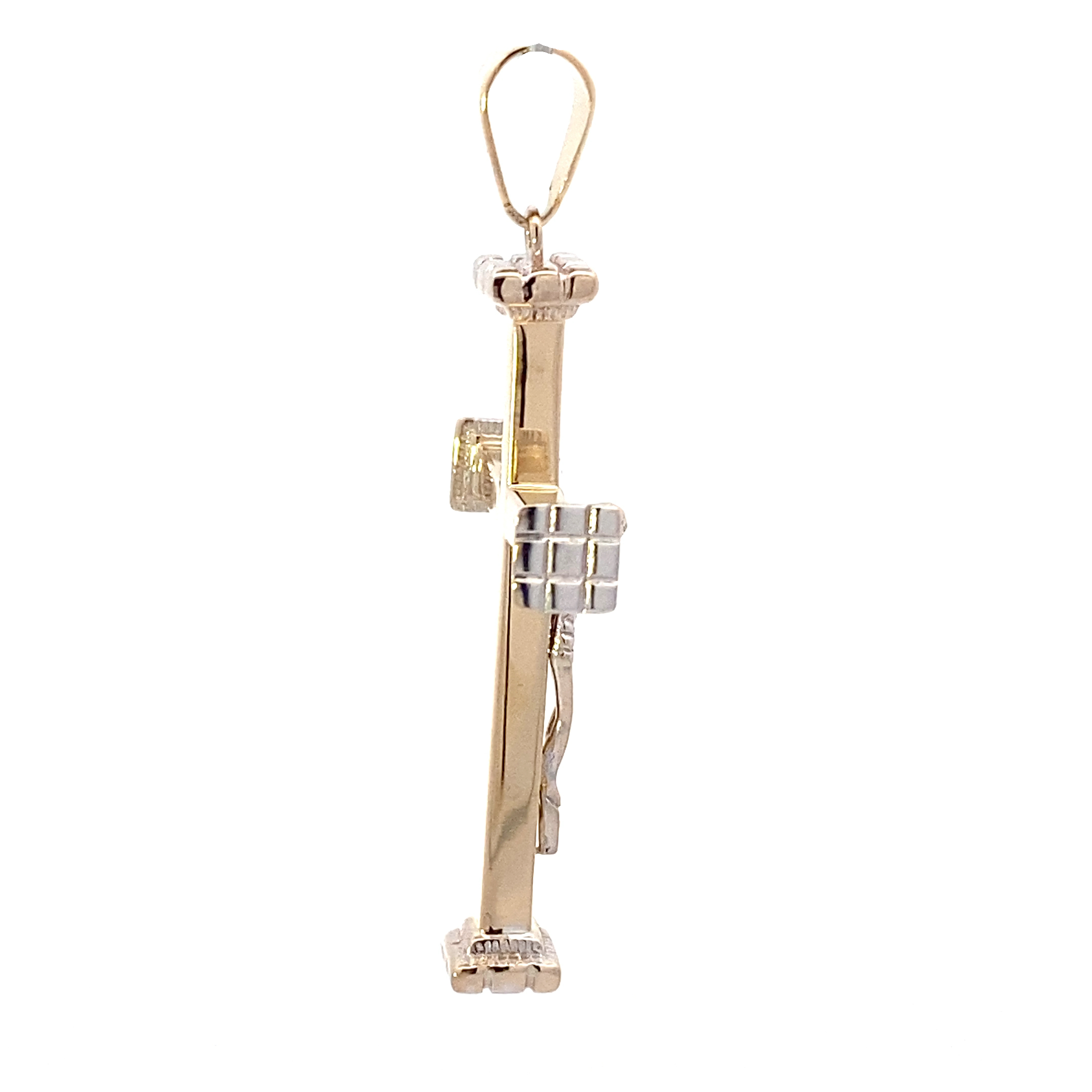 14K Yellow Gold DC Crucifix Pendant