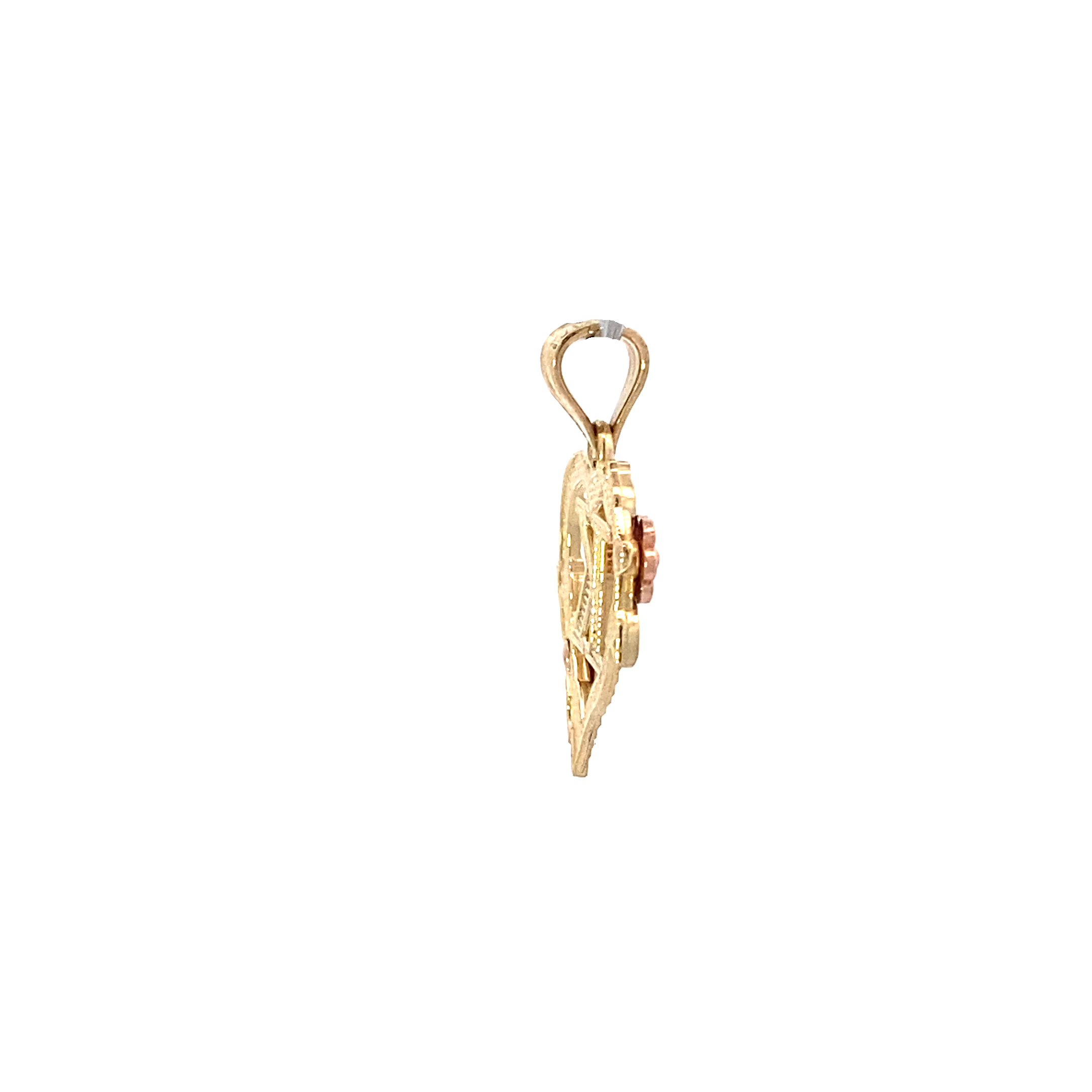 10K Yellow & Rose Gold Letter 