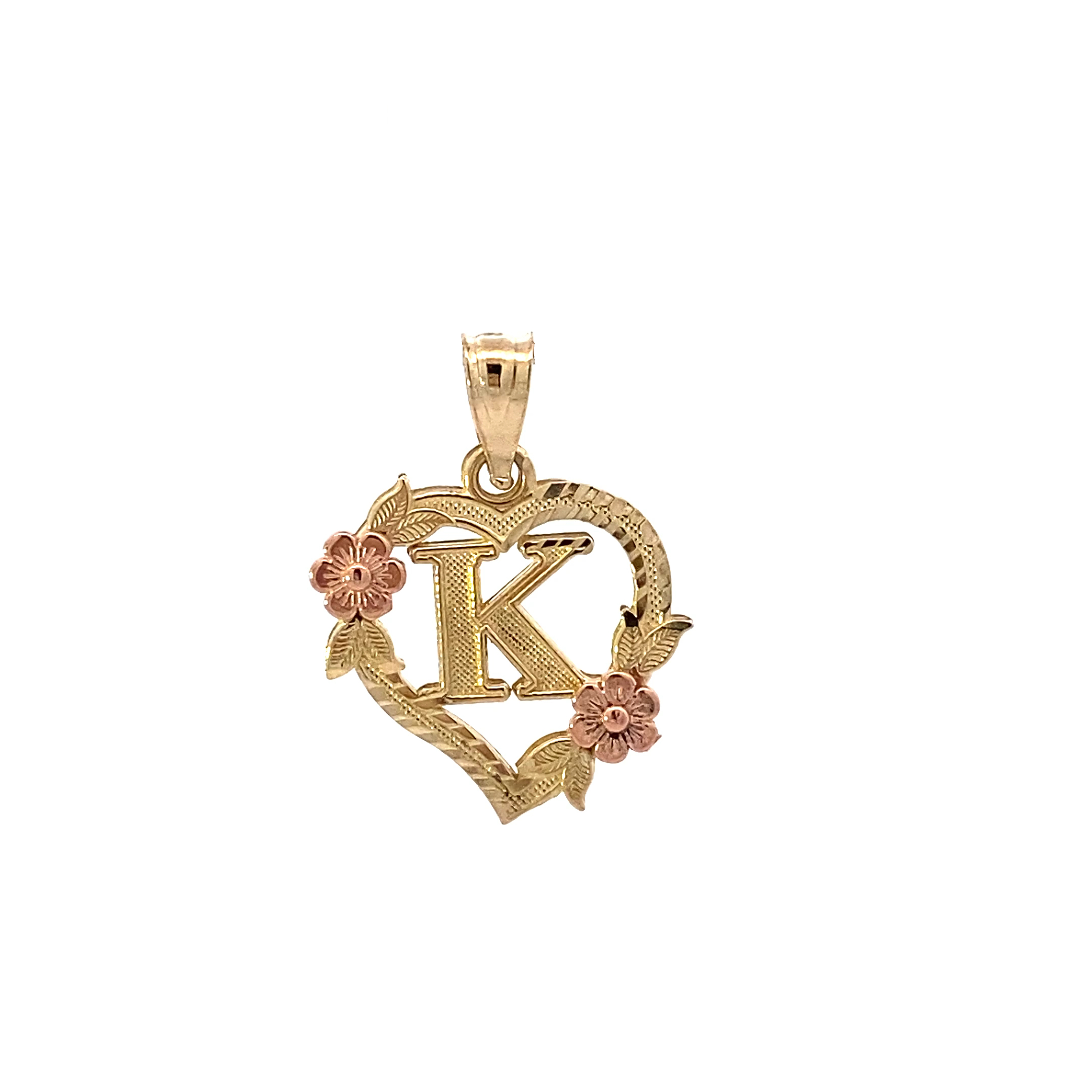 10K Yellow & Rose Gold Letter 