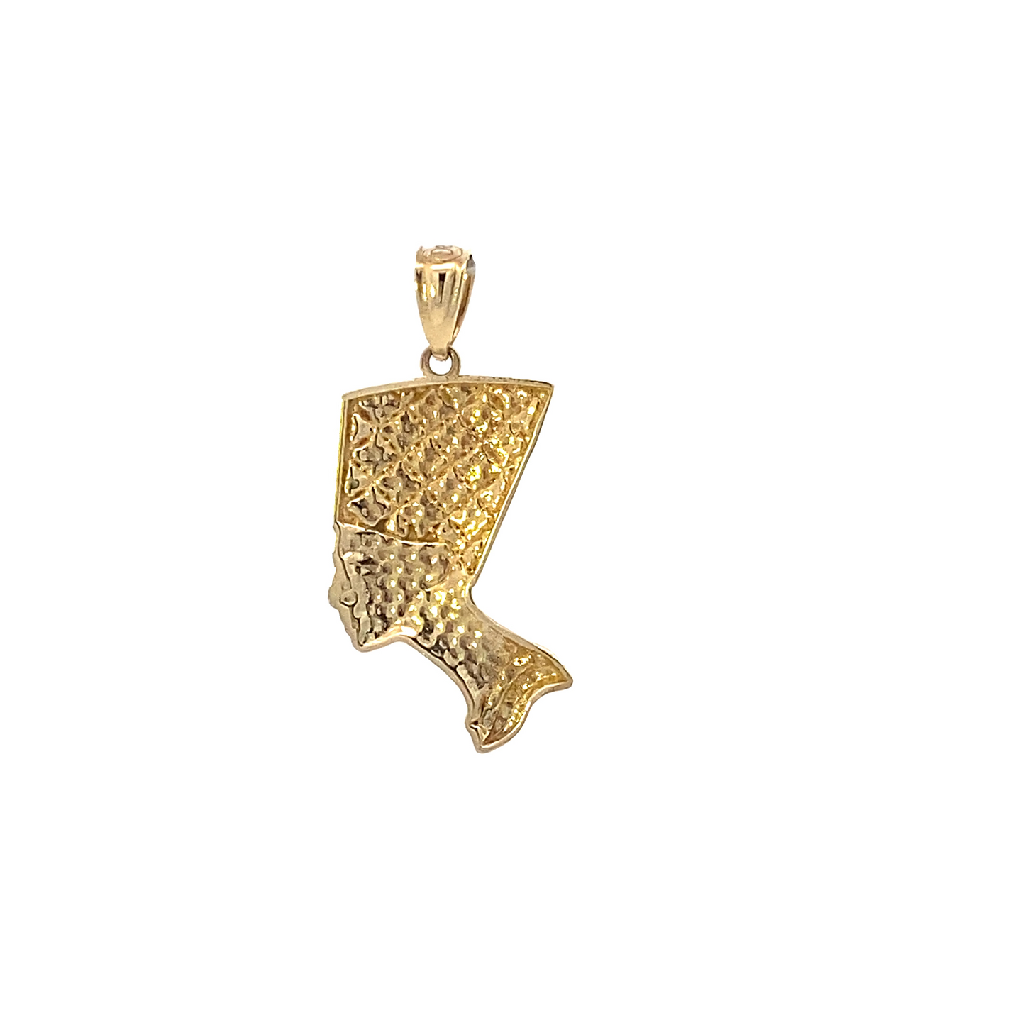 10K Yellow Gold 21x10mm Queen Nefertiti Pendant