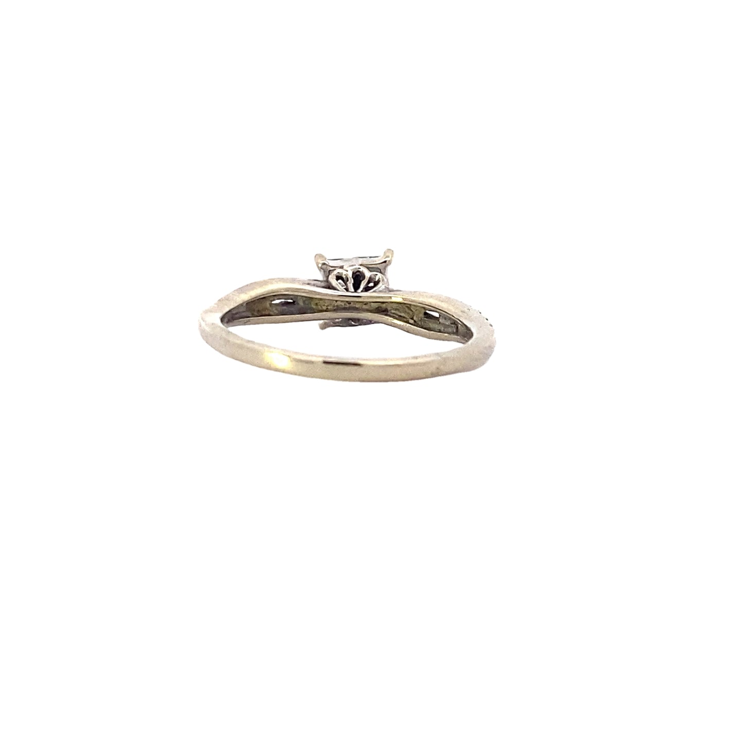 14K White Gold Diamond Women's Ring - 0.40ct