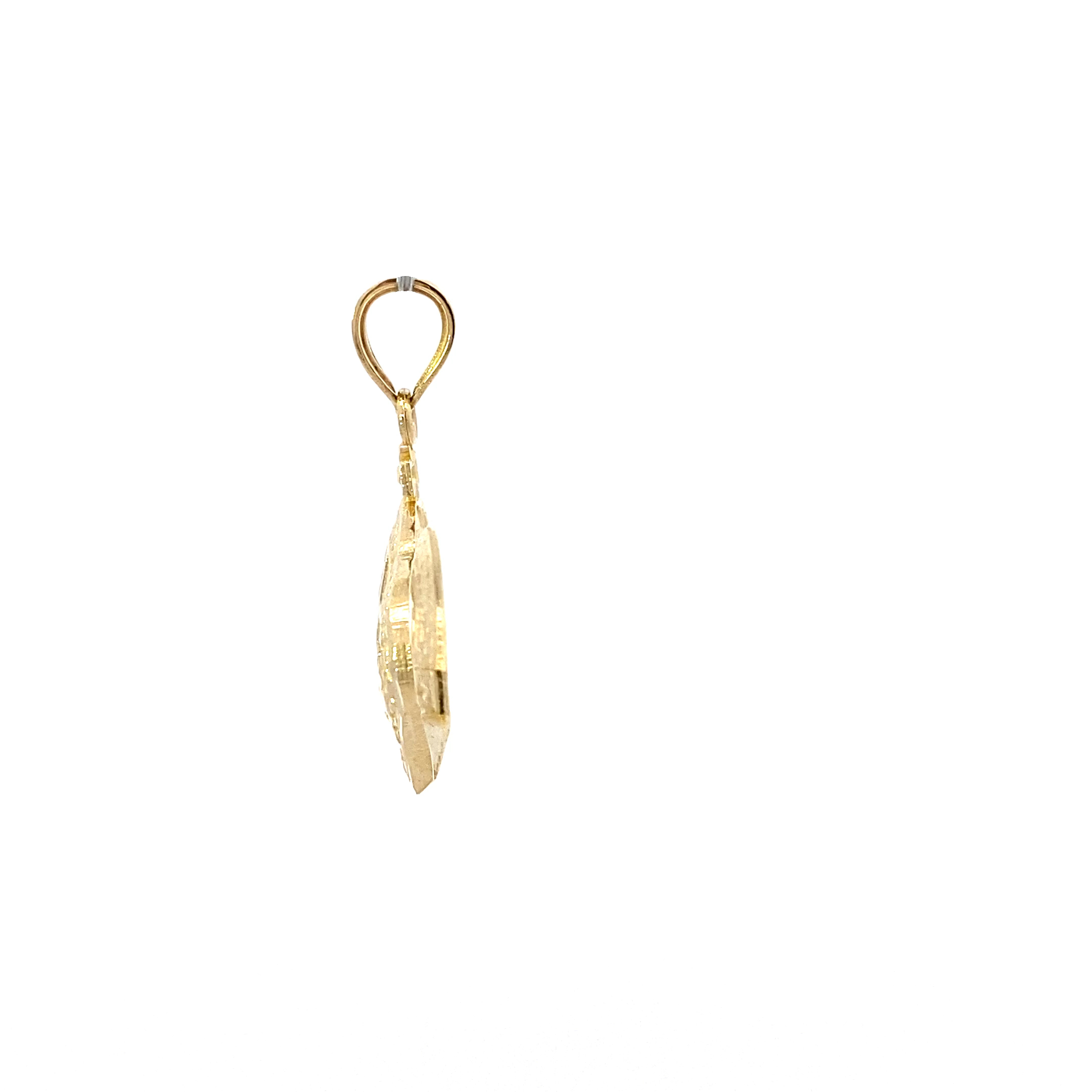 10K Yellow Gold DC Crown Pendant