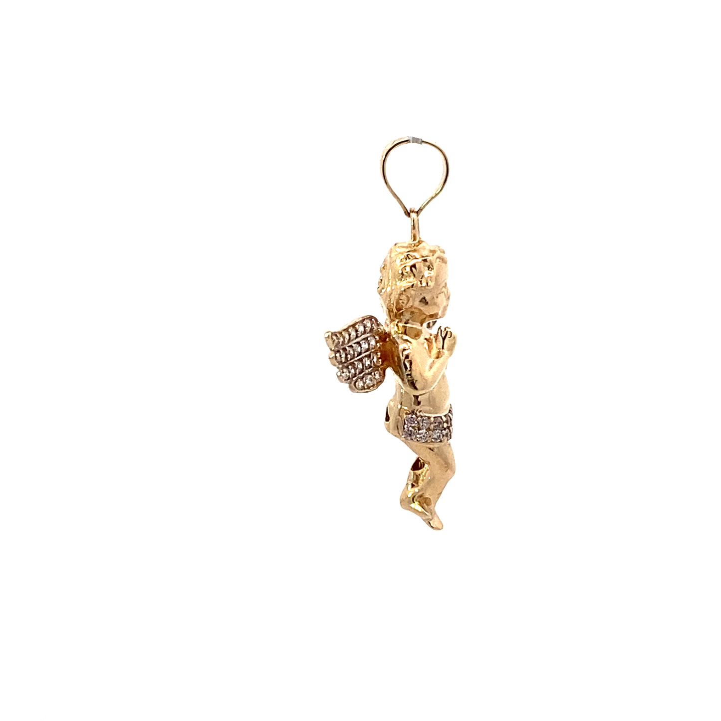 14K Yellow Gold Angel Pendant