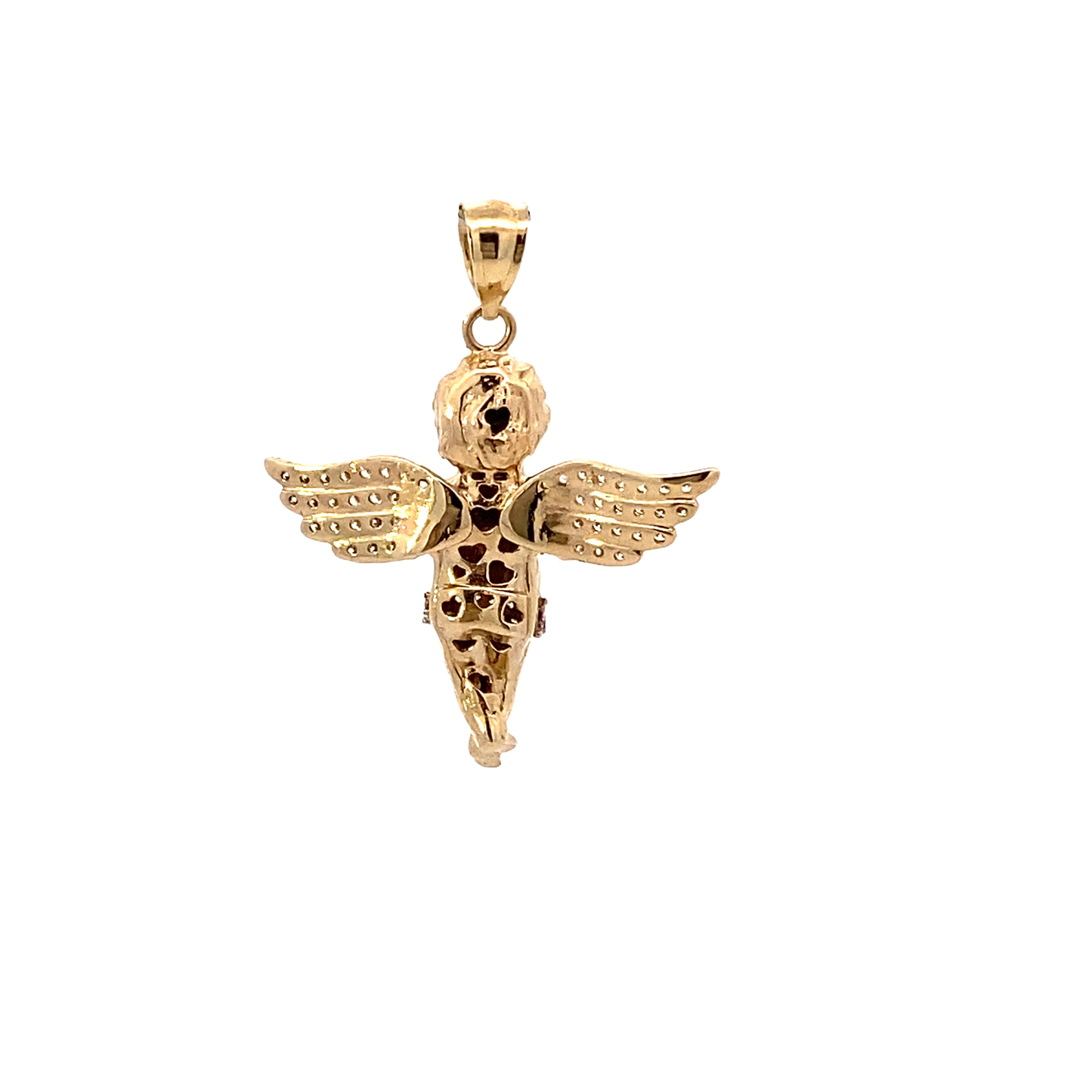 14K Yellow Gold Angel Pendant