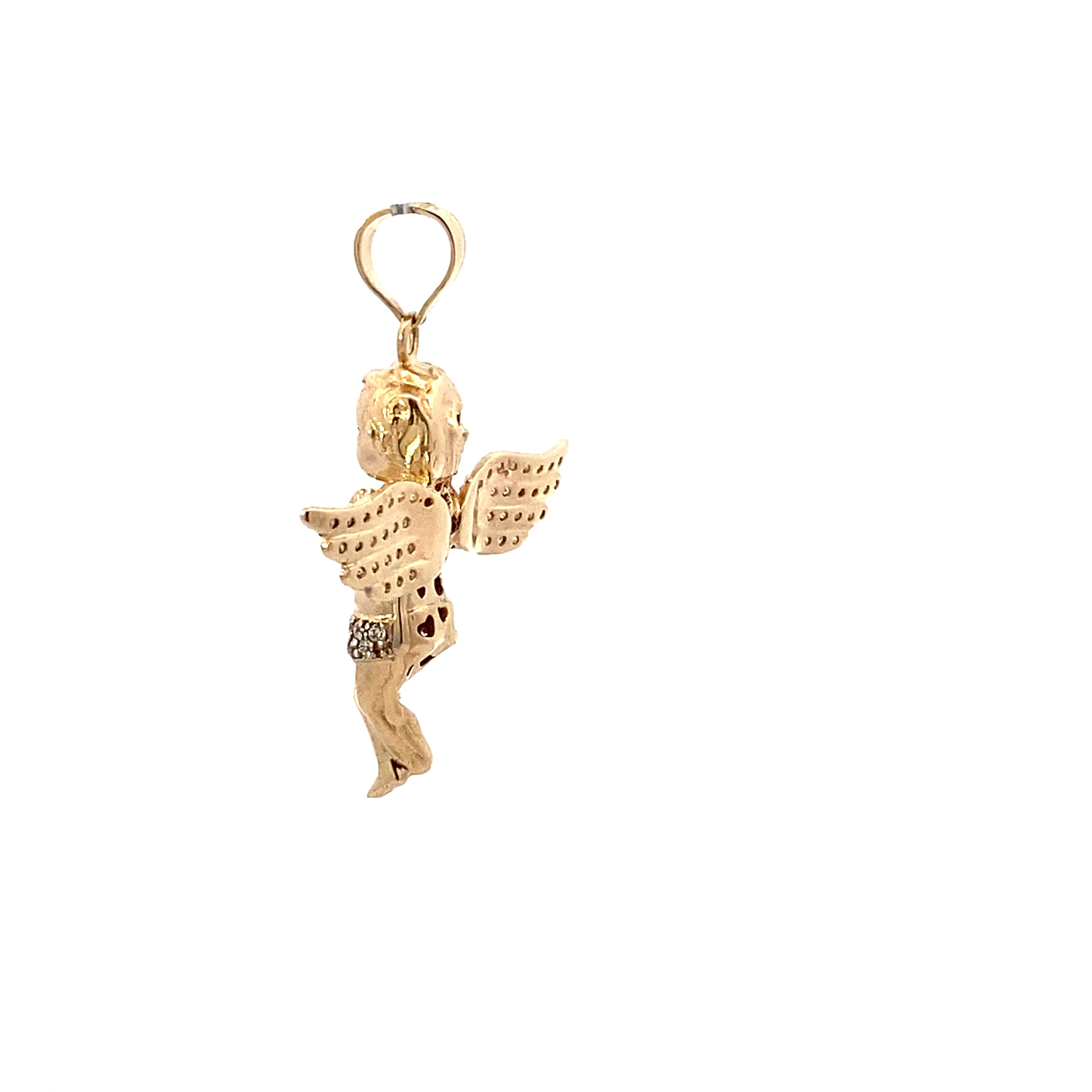 14K Yellow Gold Angel Pendant