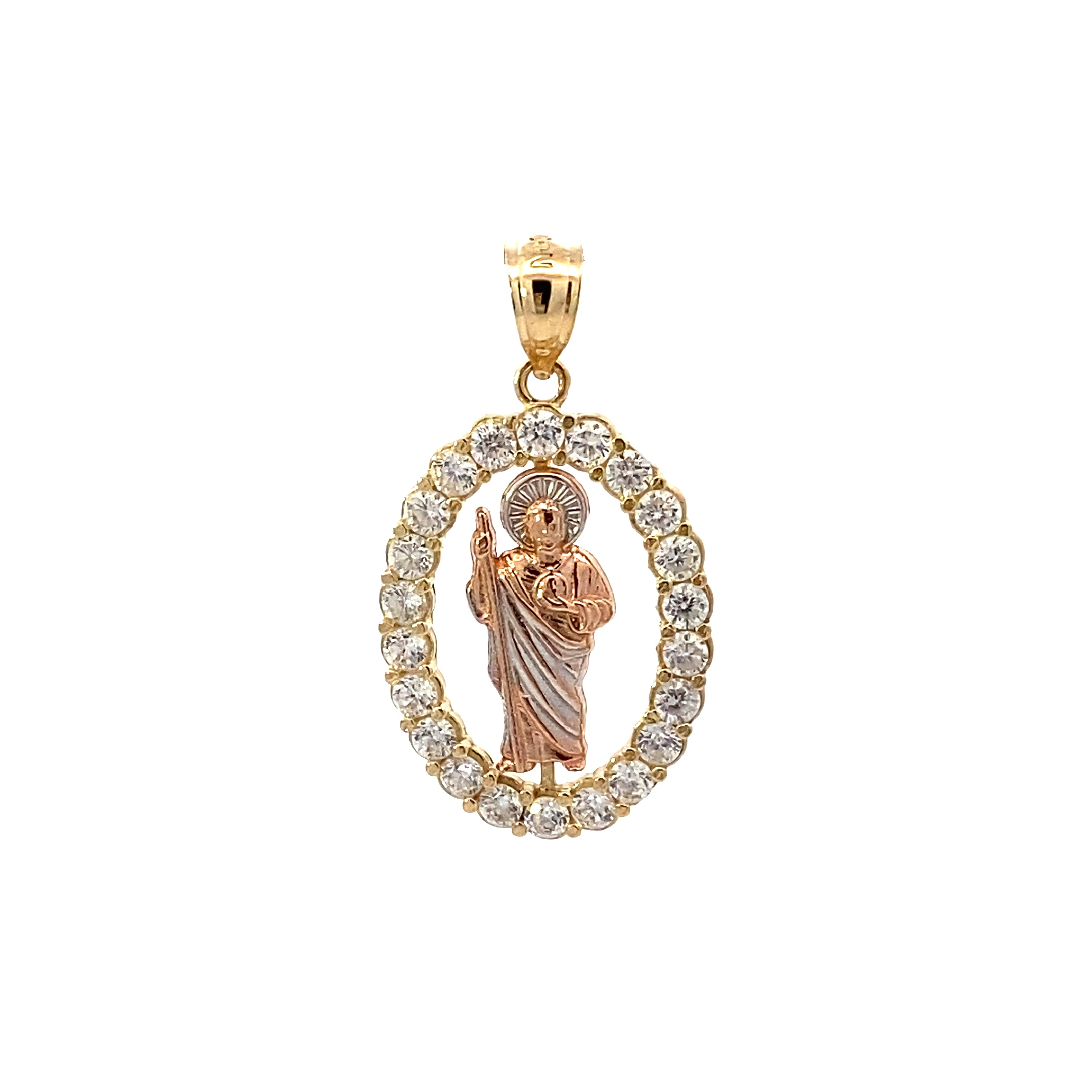 14K Yellow Gold Religious Pendant