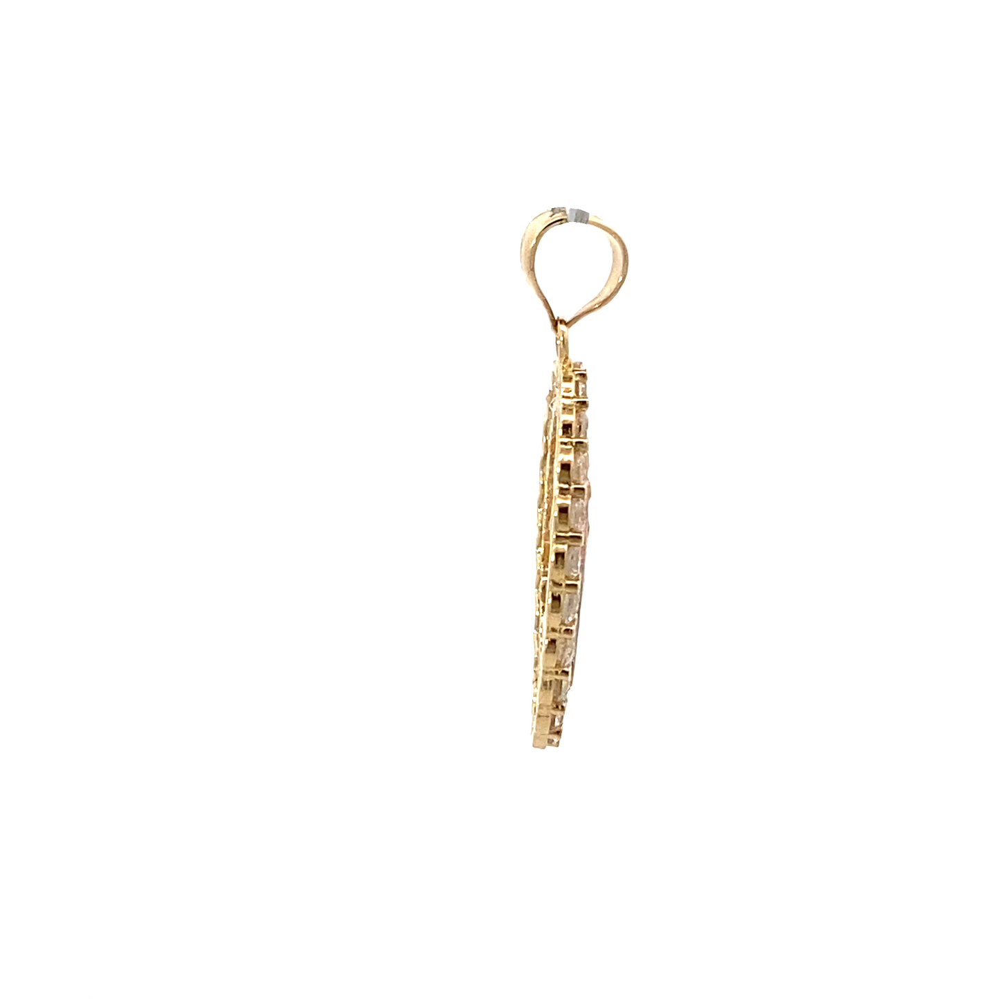 14K Yellow Gold Religious Pendant