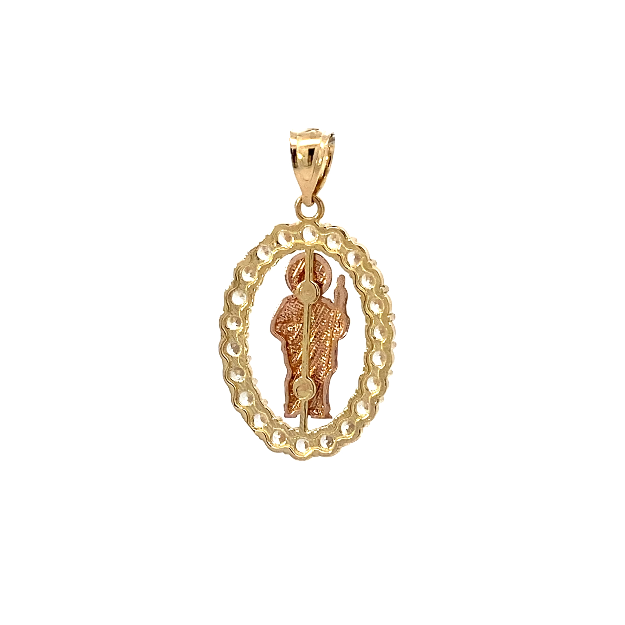 14K Yellow Gold Religious Pendant