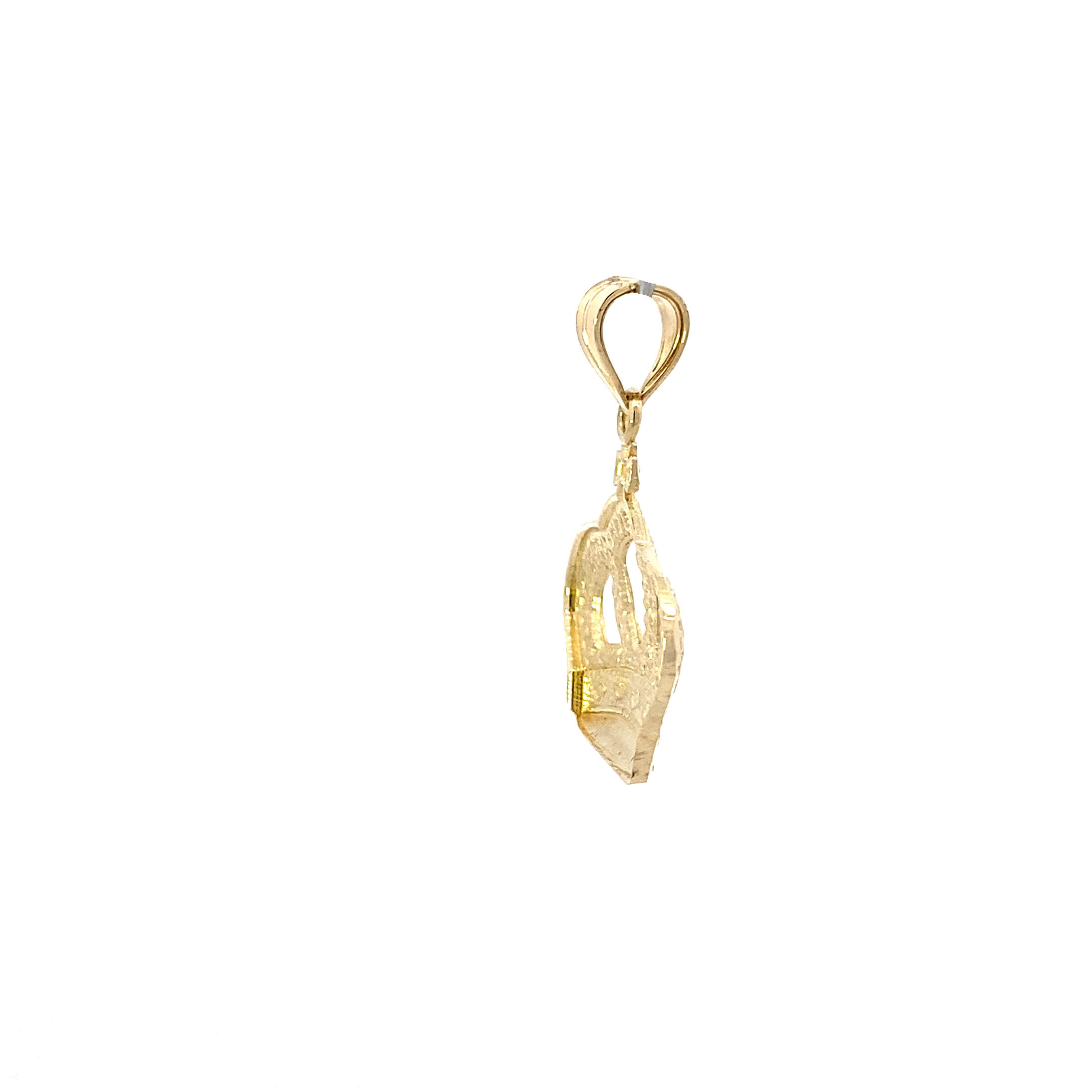 10K Yellow Gold DC Crown Pendant