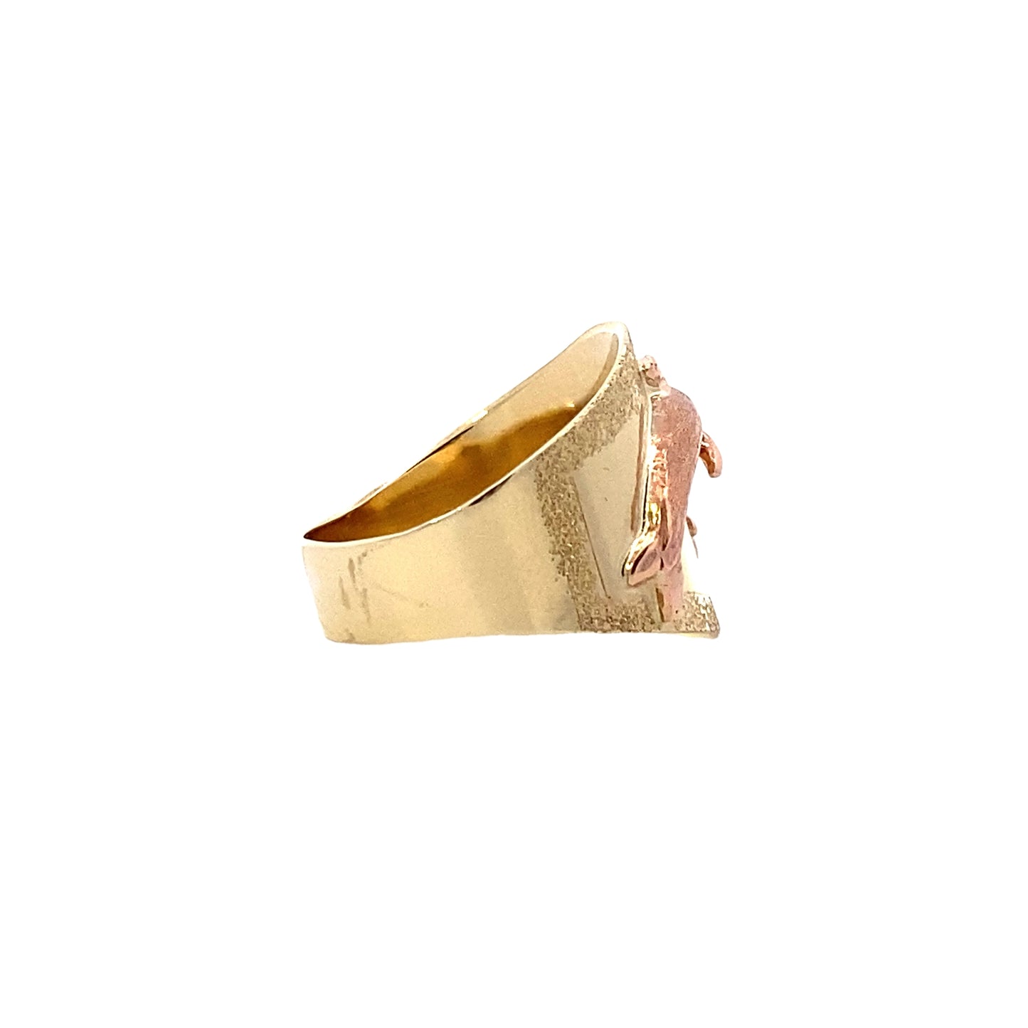 10K Yellow & Rose Gold Dolphin Ring