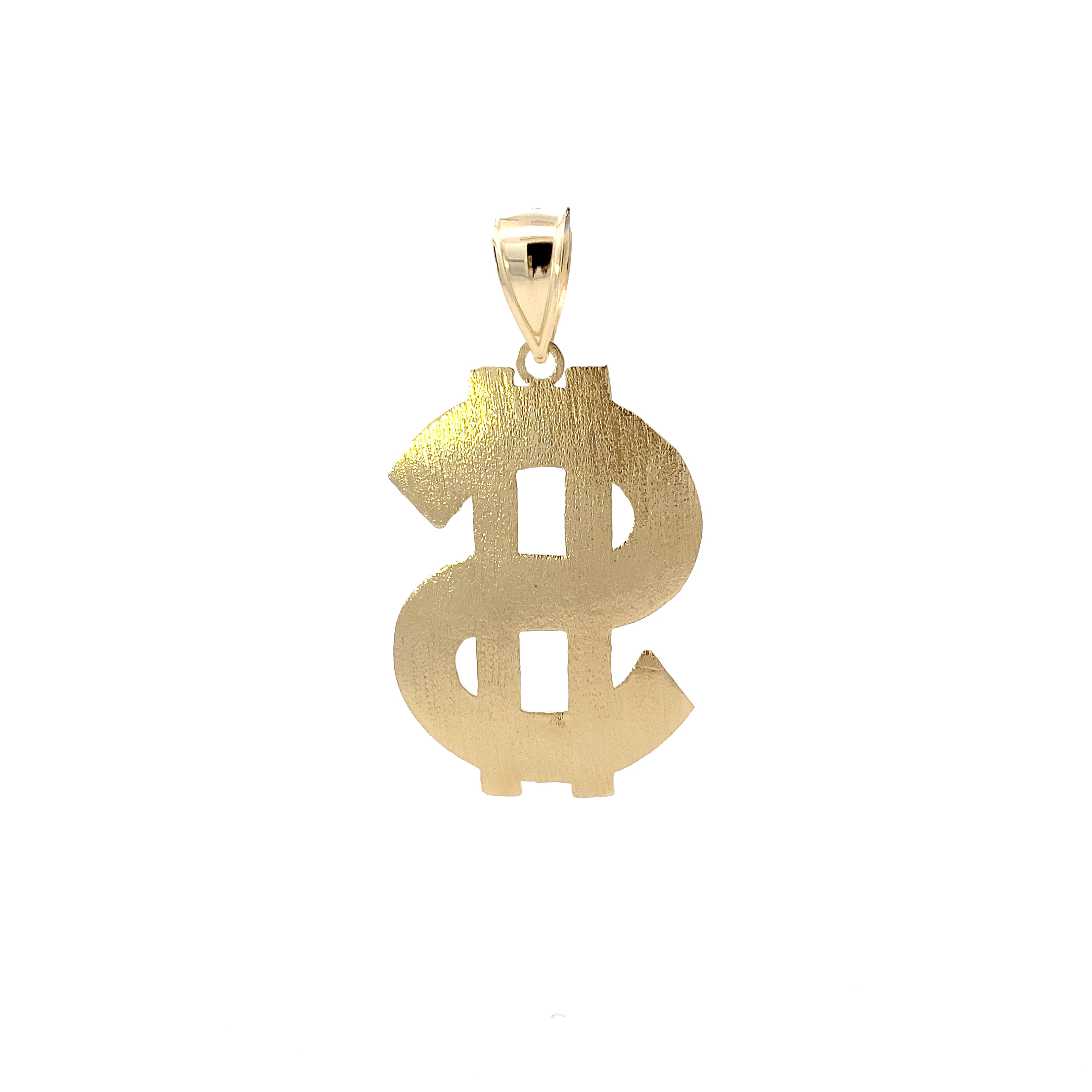 10K Yellow Gold DC Money Sign Pendant