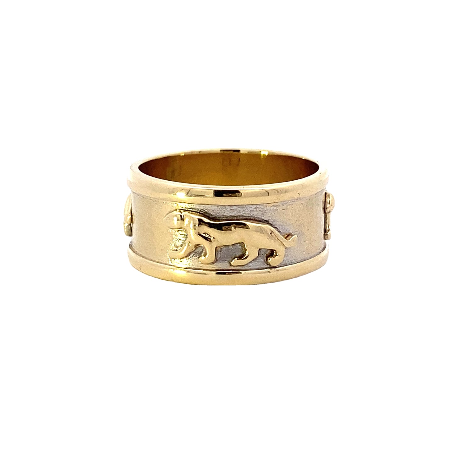 14K Yellow Gold Panther Band