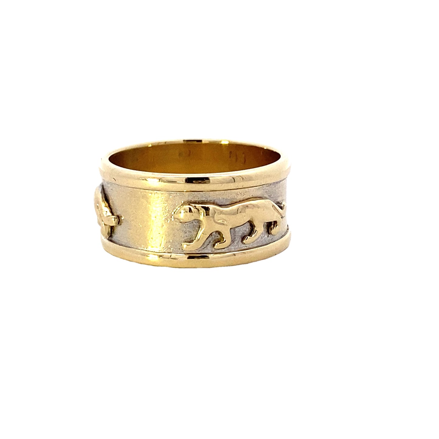 14K Yellow Gold Panther Band