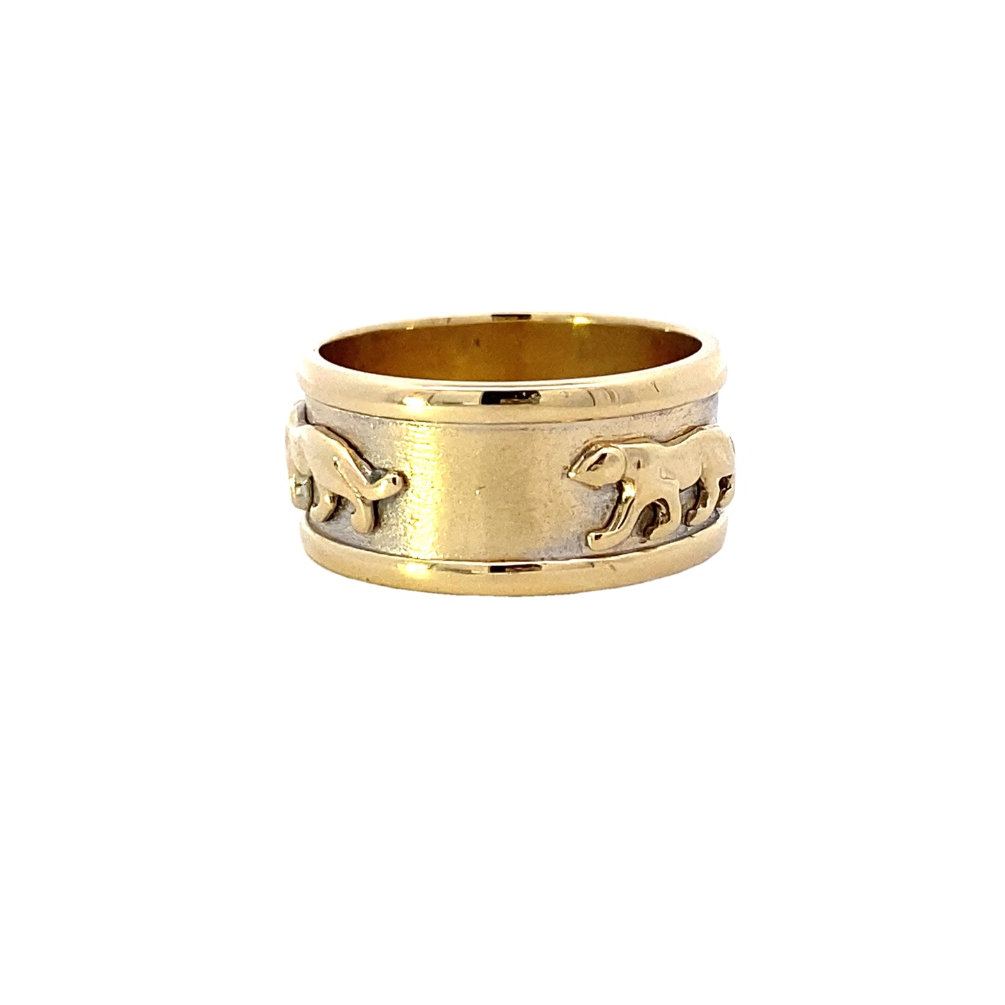 14K Yellow Gold Panther Band