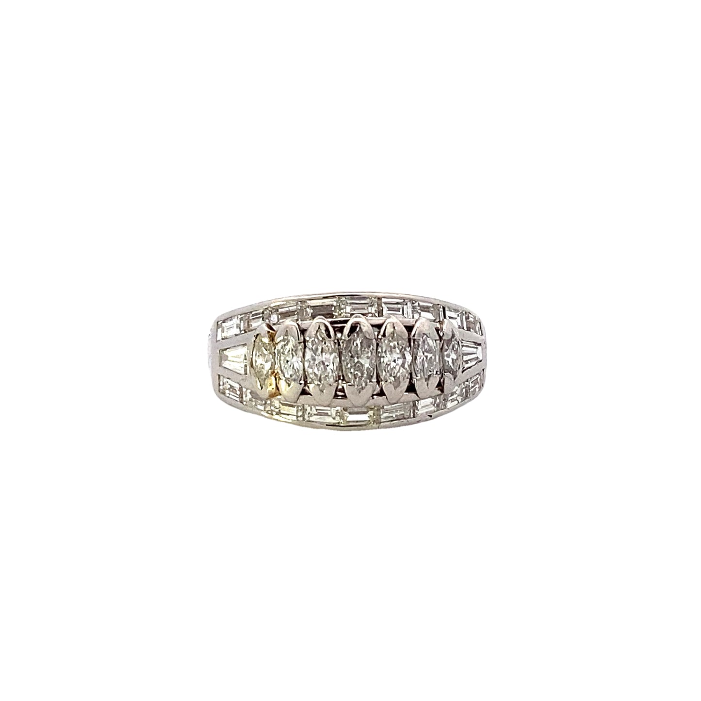 Platinum Diamond Women's Ring - 0.92ct