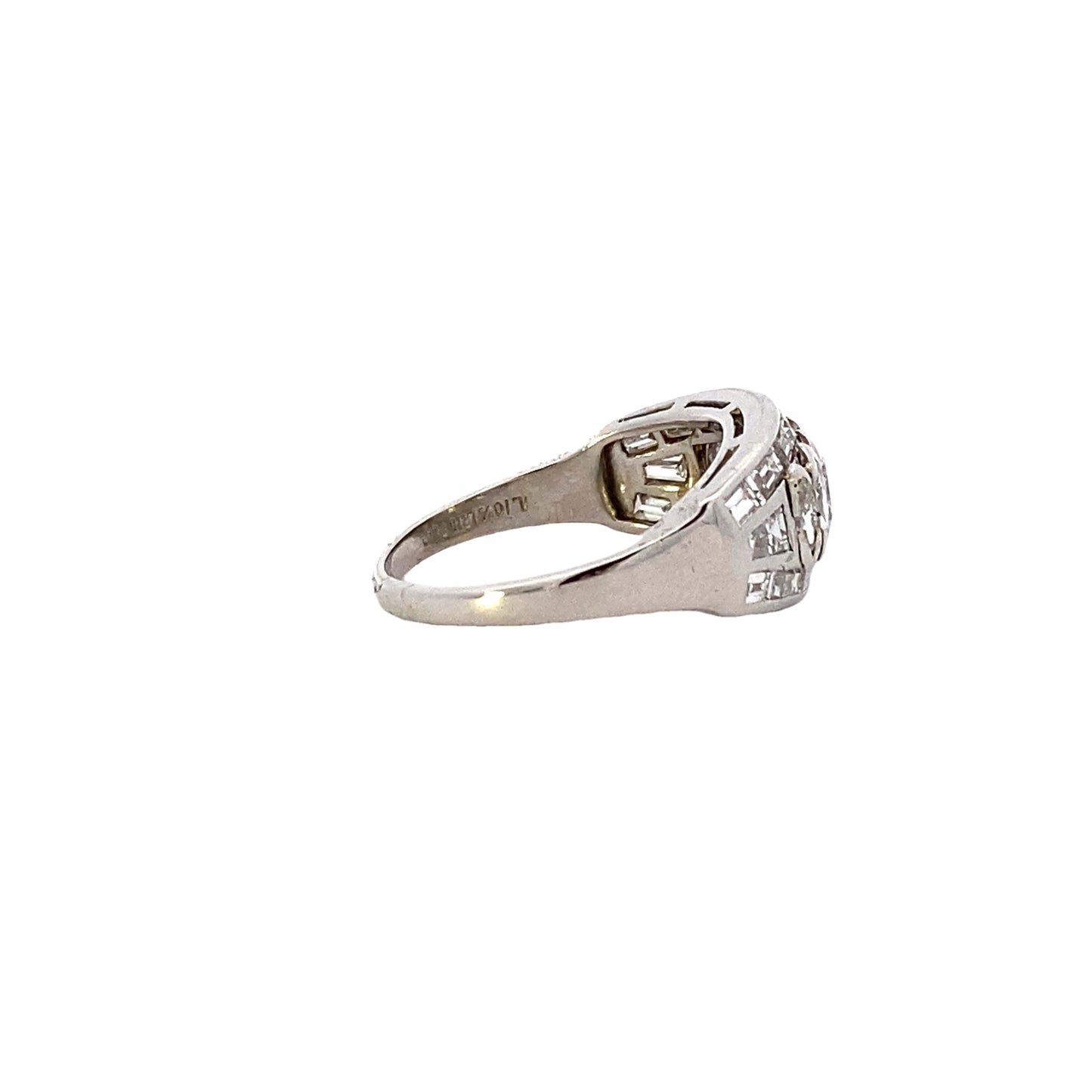 Platinum Diamond Women's Ring - 0.92ct