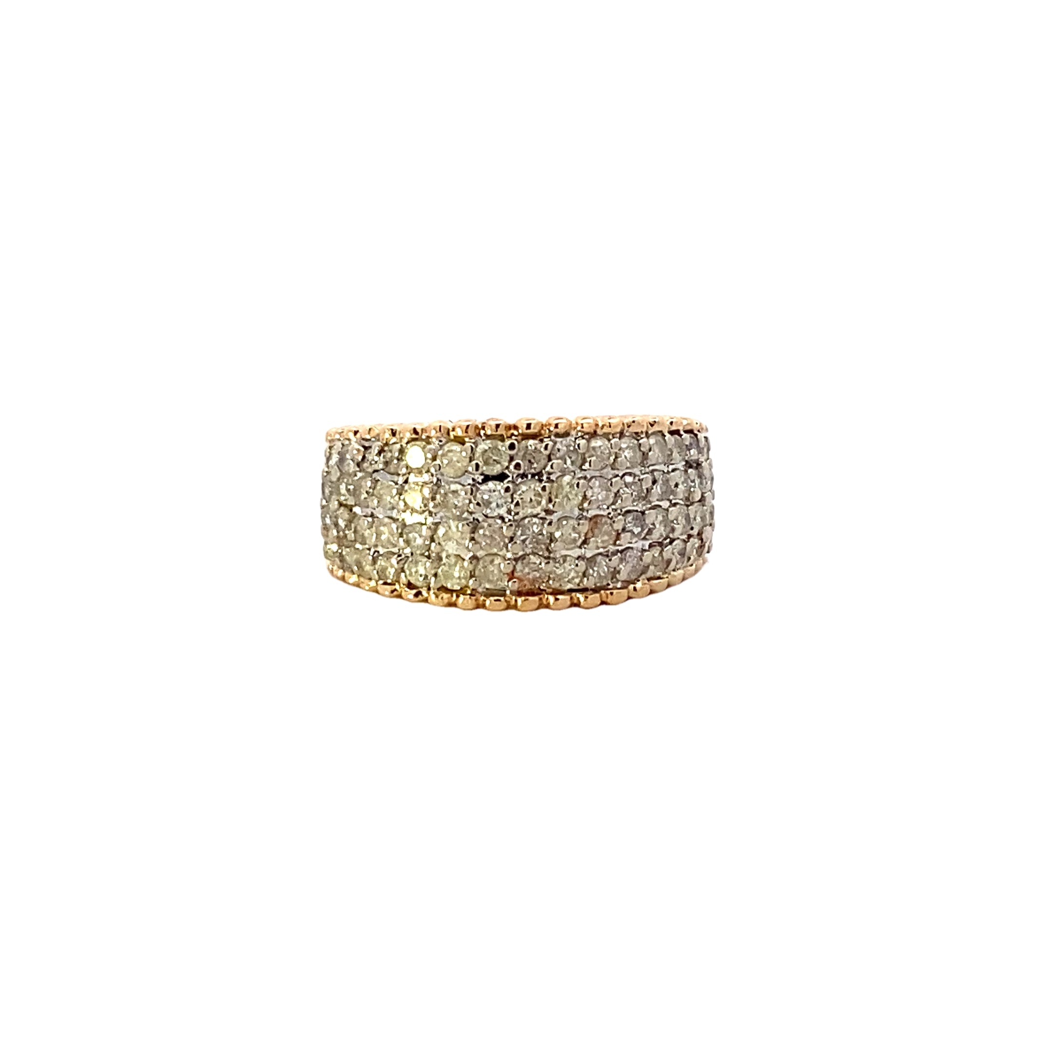 14K Yellow Gold Diamond Ring - 1.10ct