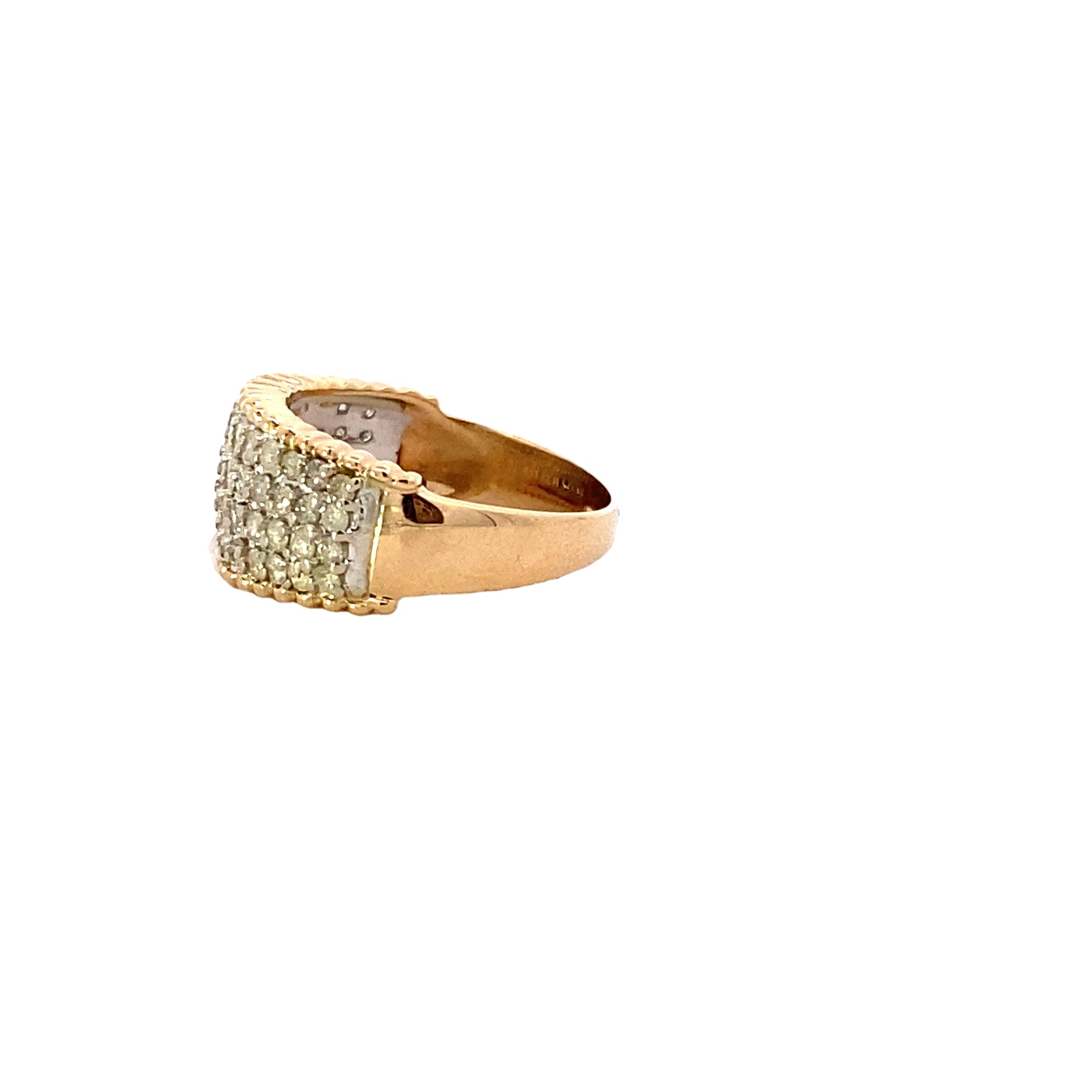 14K Yellow Gold Diamond Ring - 1.10ct