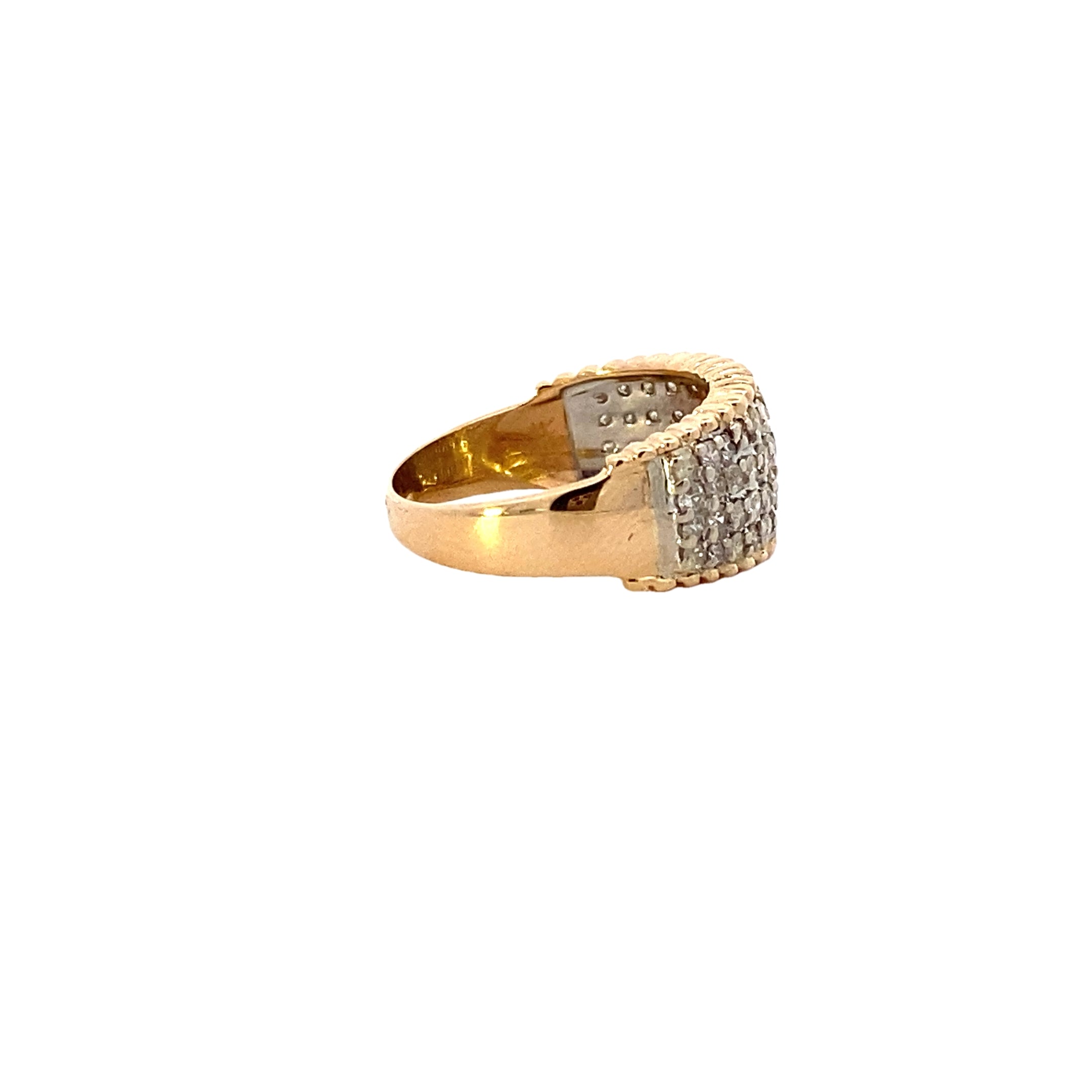 14K Yellow Gold Diamond Ring - 1.10ct