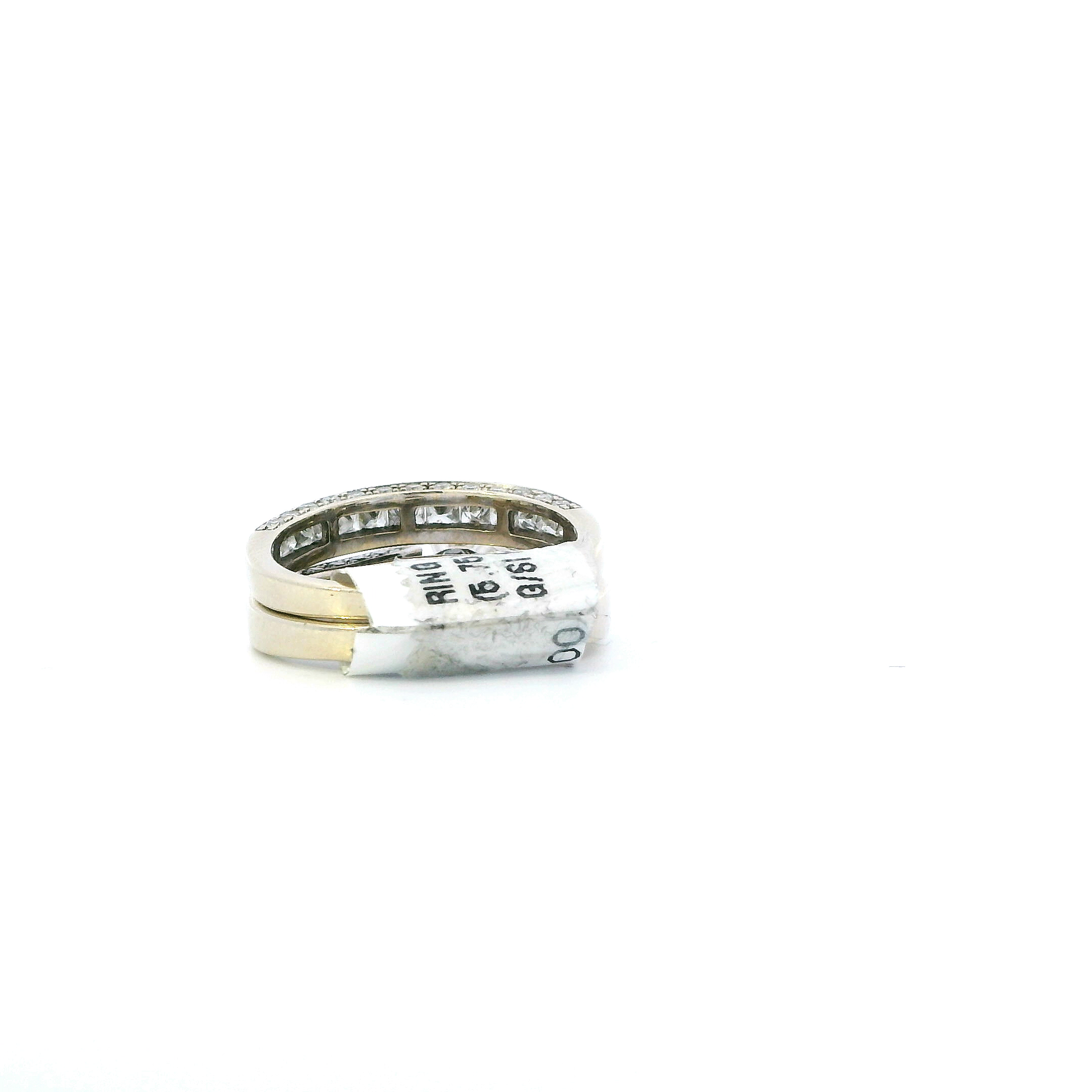 14K White Gold Womens Diamond Engagement & Wedding Ring Set - 1.94ct