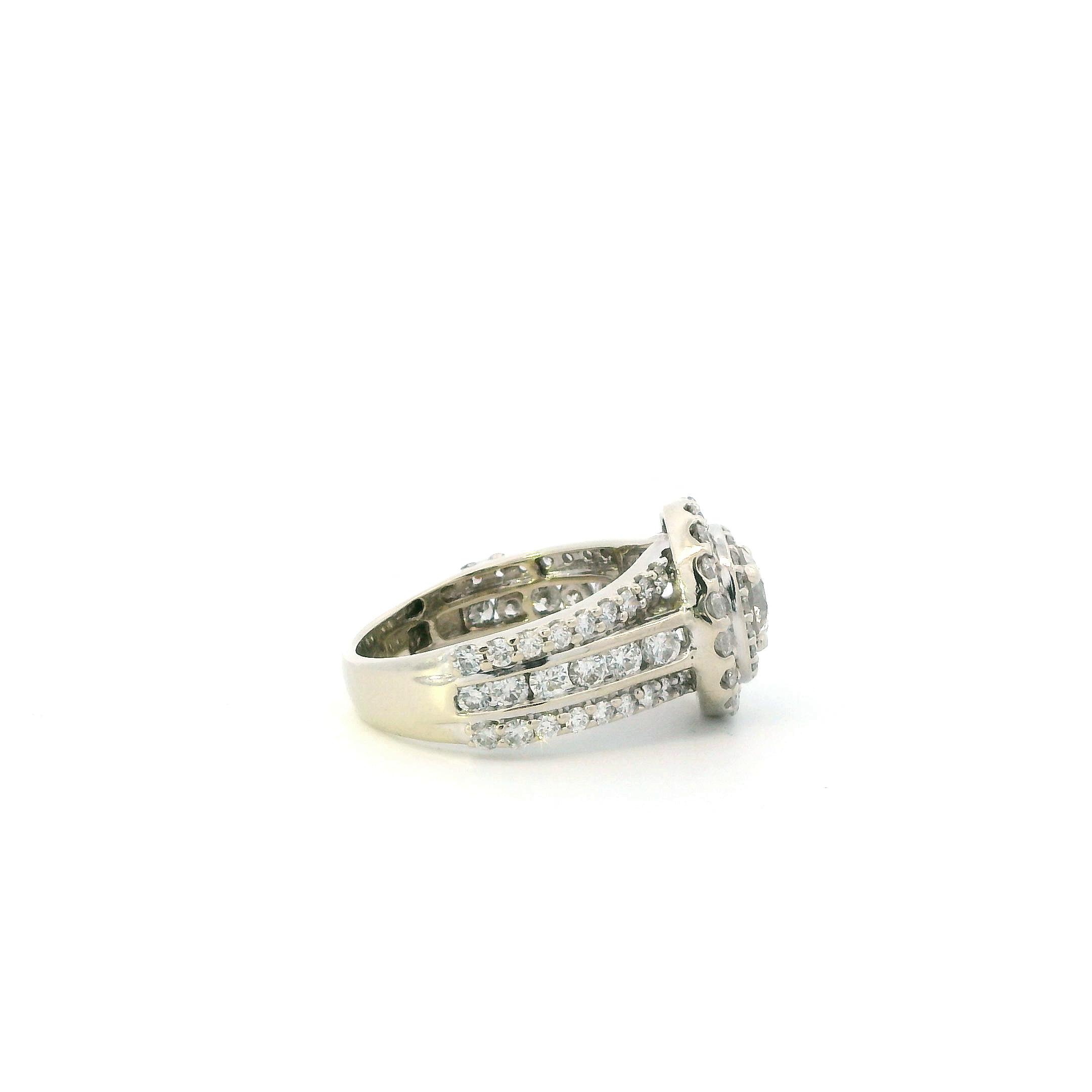 14K Yellow Gold Diamond Womens Ring - 2.47ct