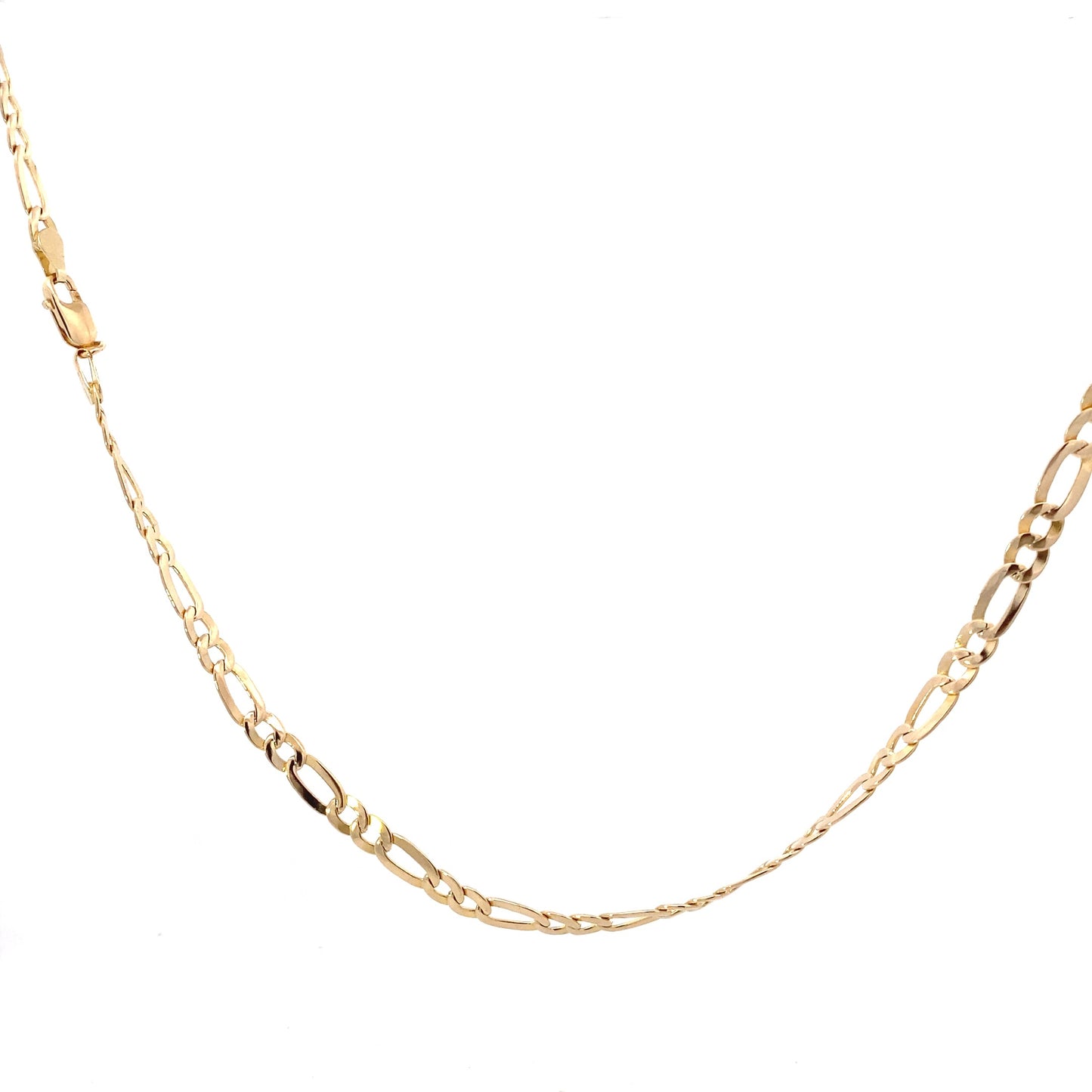 14K Yellow Gold 21" Figaro Chain