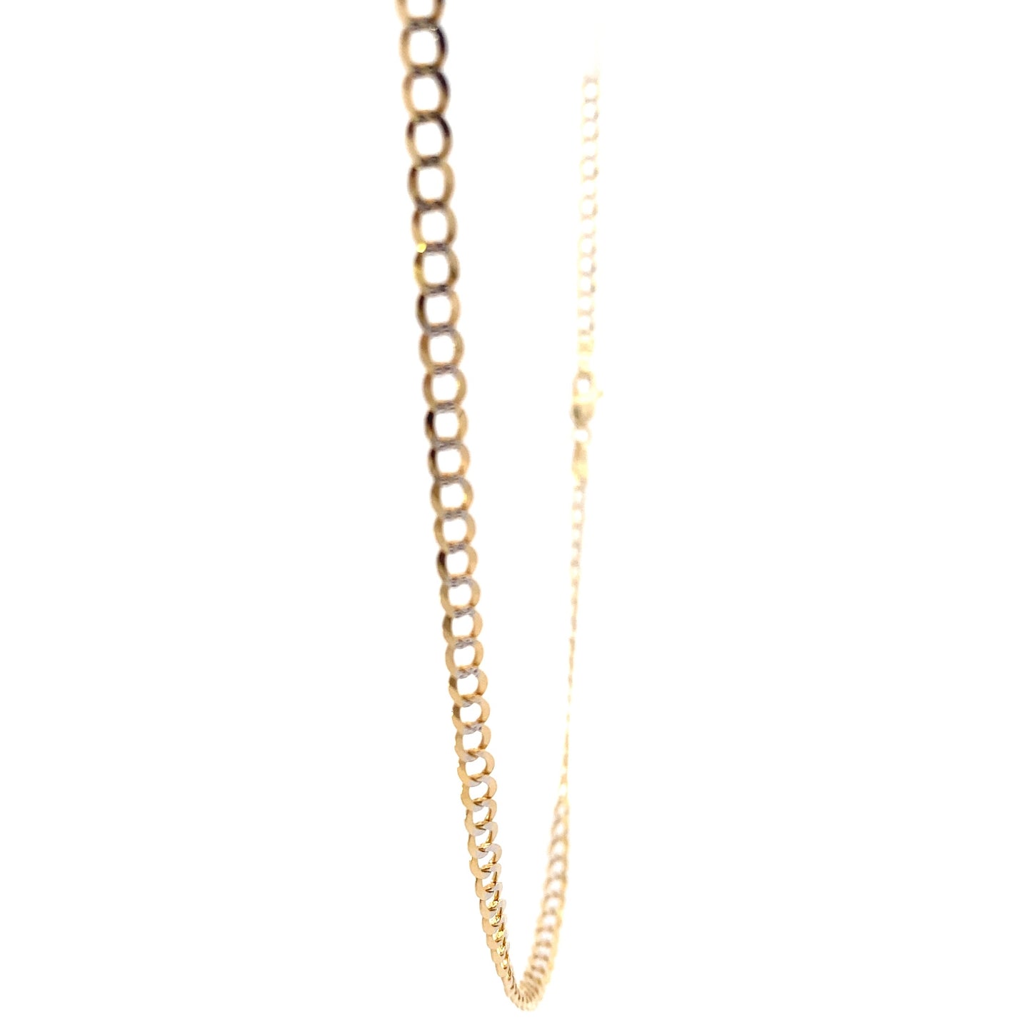 14K Yellow Gold 24" DC Curb Chain