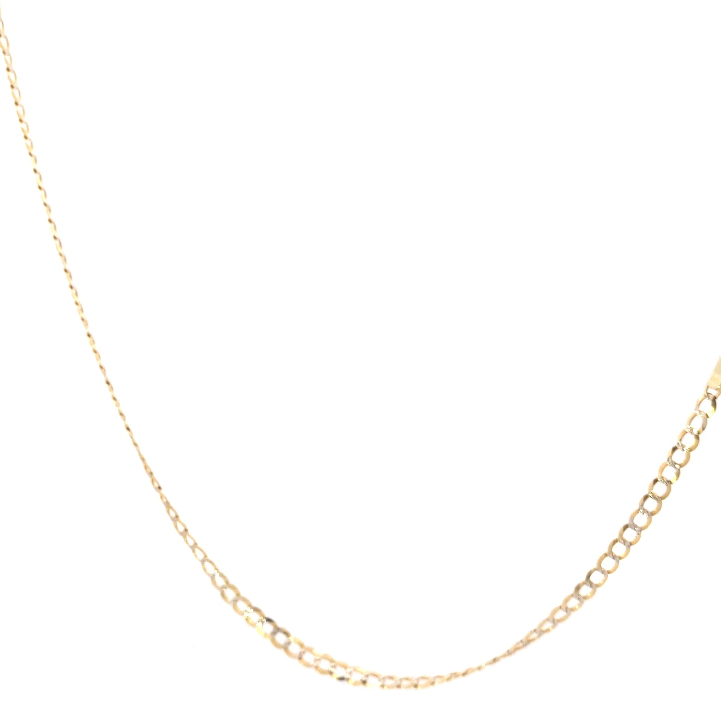 14K Yellow Gold 24" DC Curb Chain