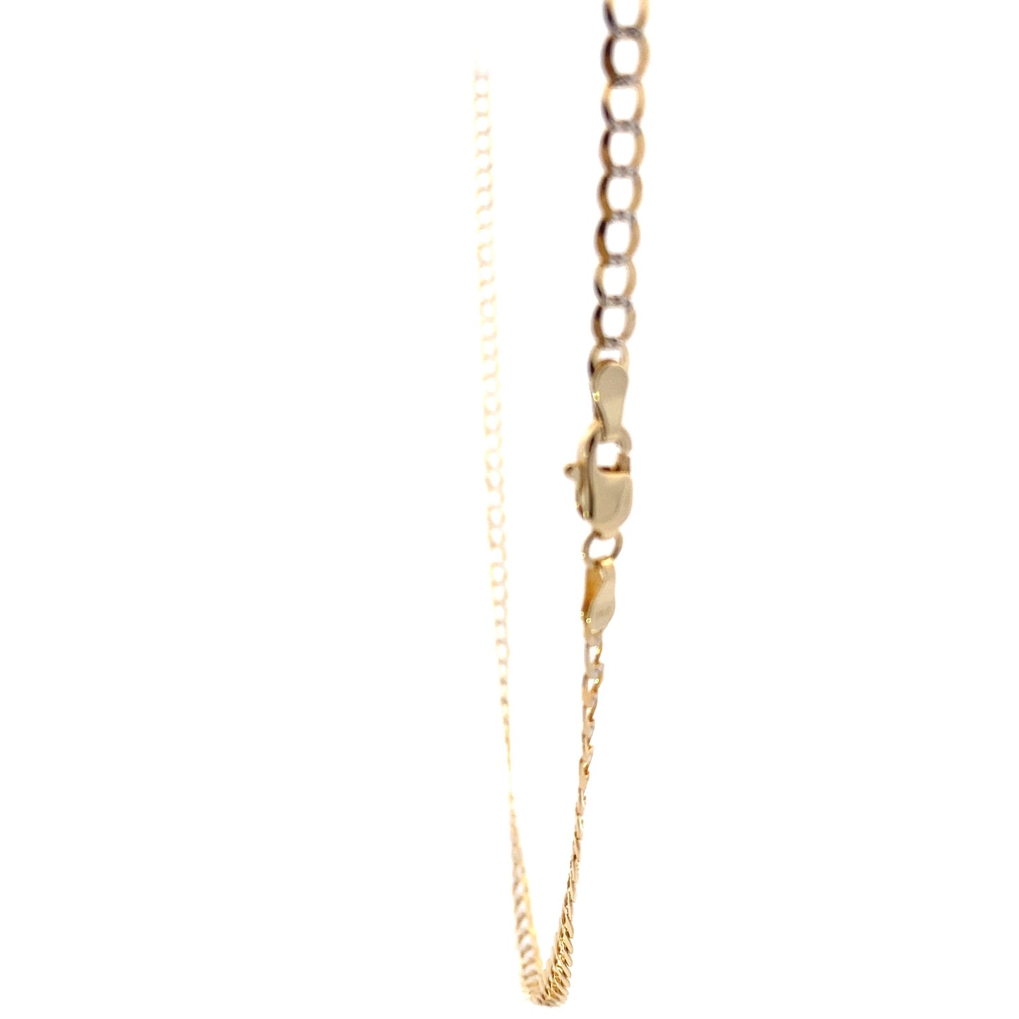 14K Yellow Gold 24" DC Curb Chain