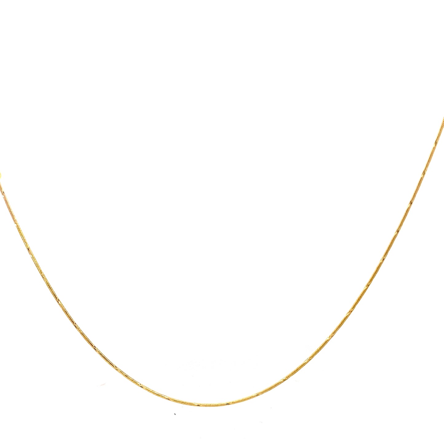 14K Yellow Gold 21.5" Snake Chain