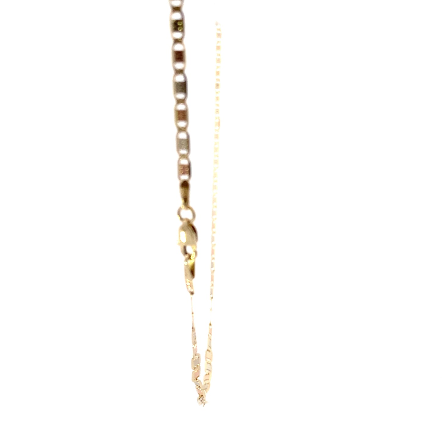 14K Tri-Color Gold 24" Mariner Chain