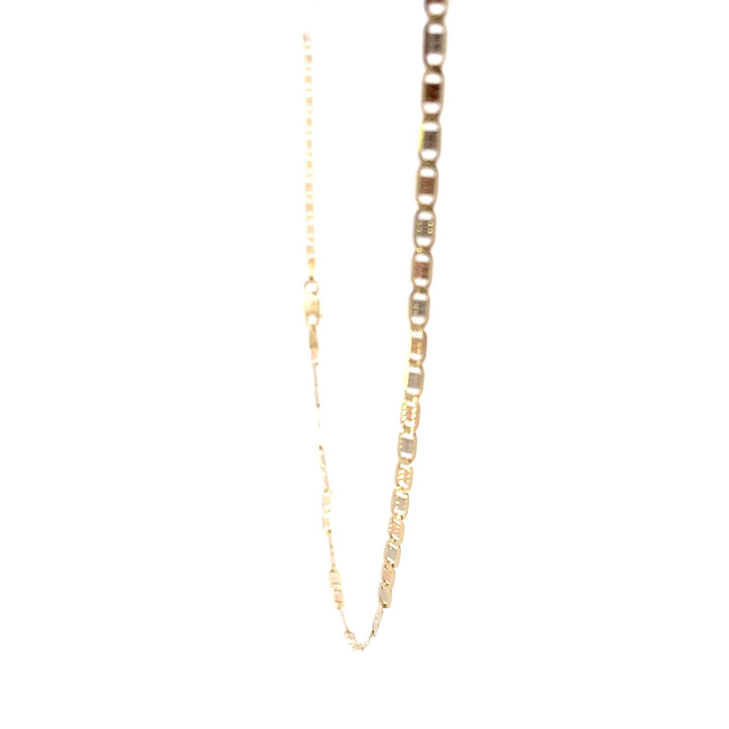 14K Tri-Color Gold 24" Mariner Chain