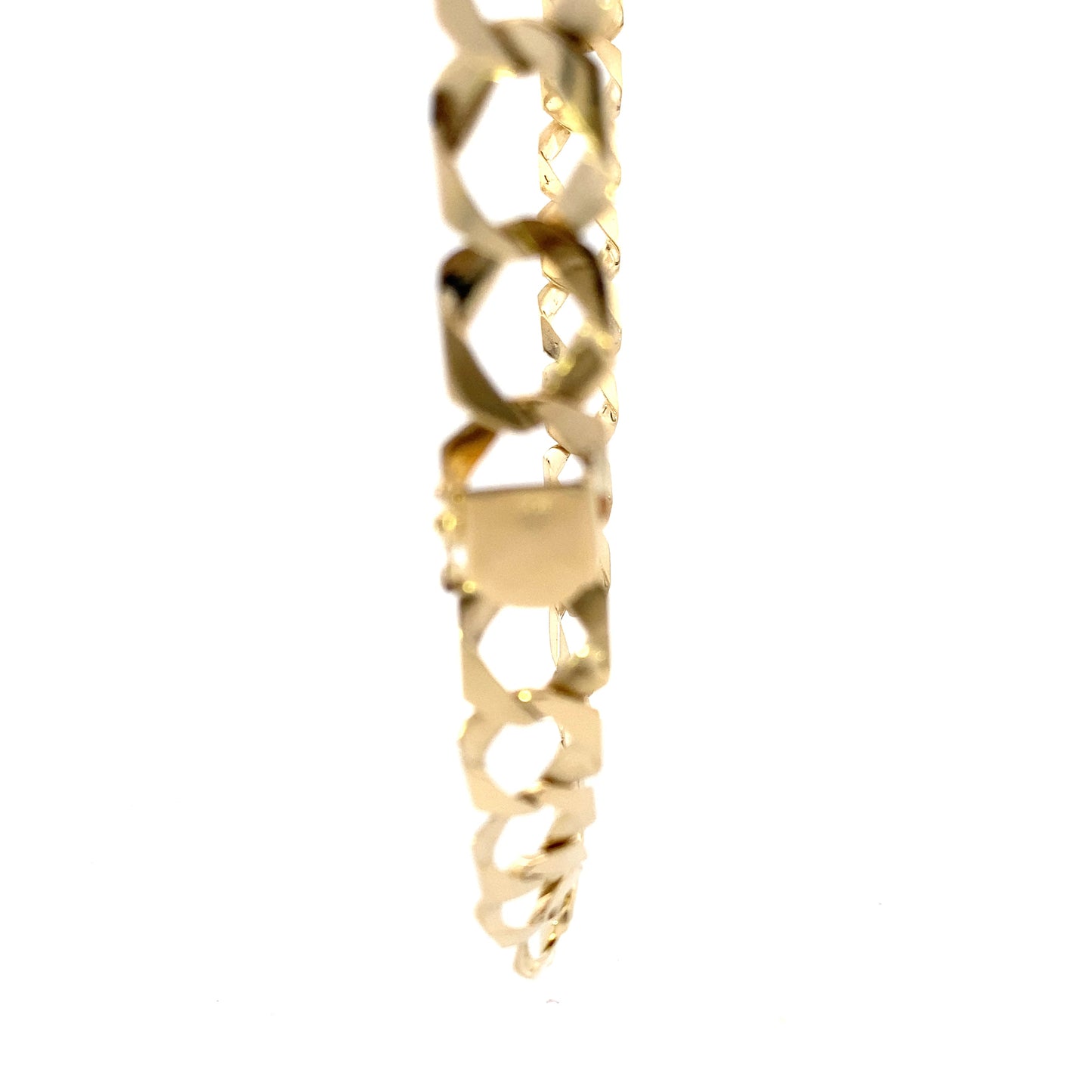 14K Yellow Gold 24" Flat Curb Chain