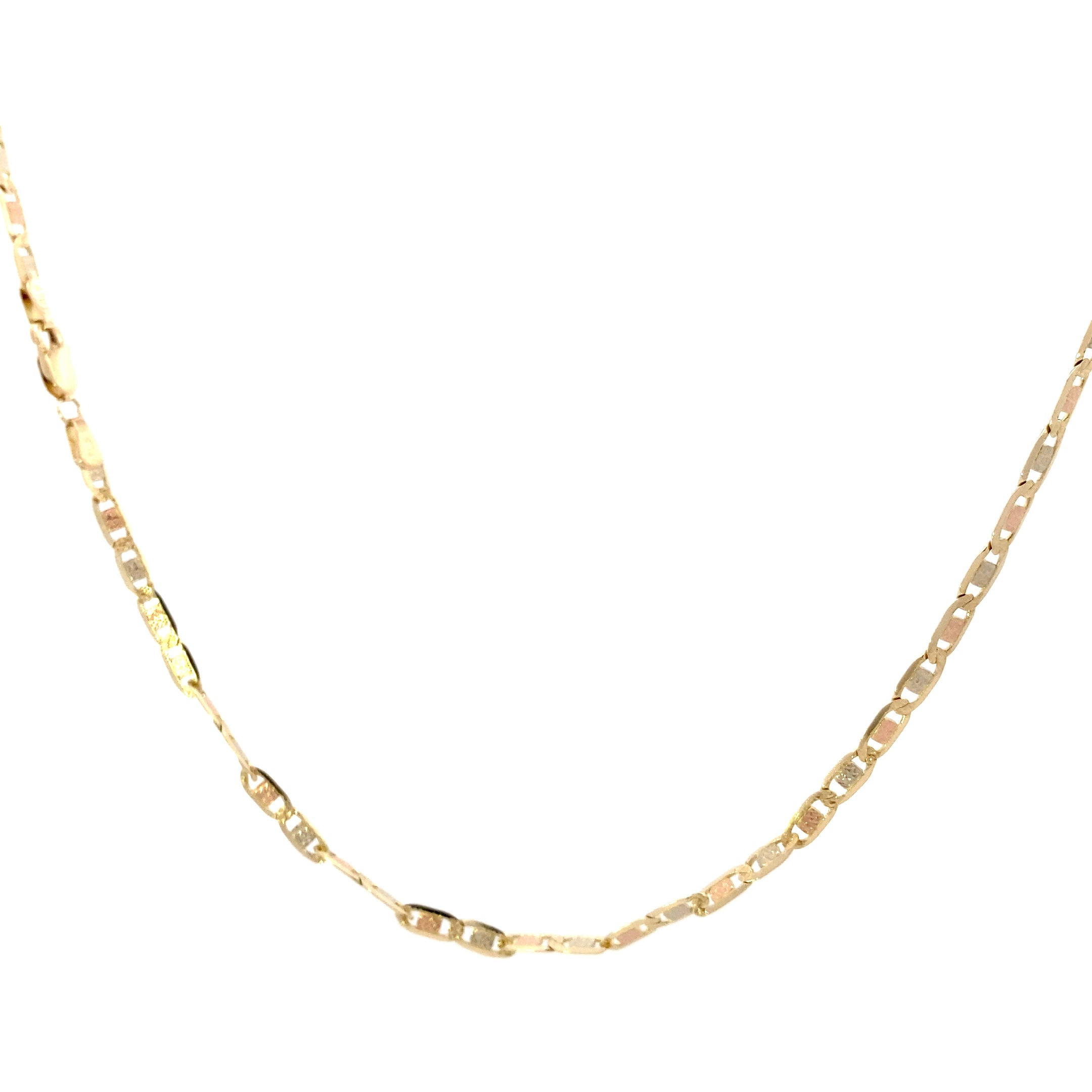 14K Tri-Color Gold Valentino Chain