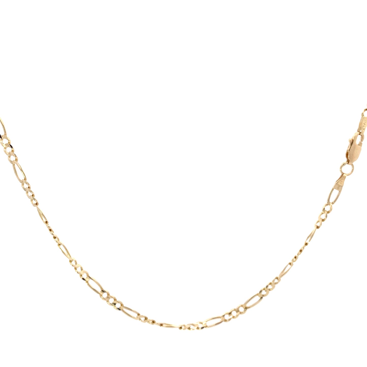 14k Yellow Gold 22" 3mm Figaro Chain